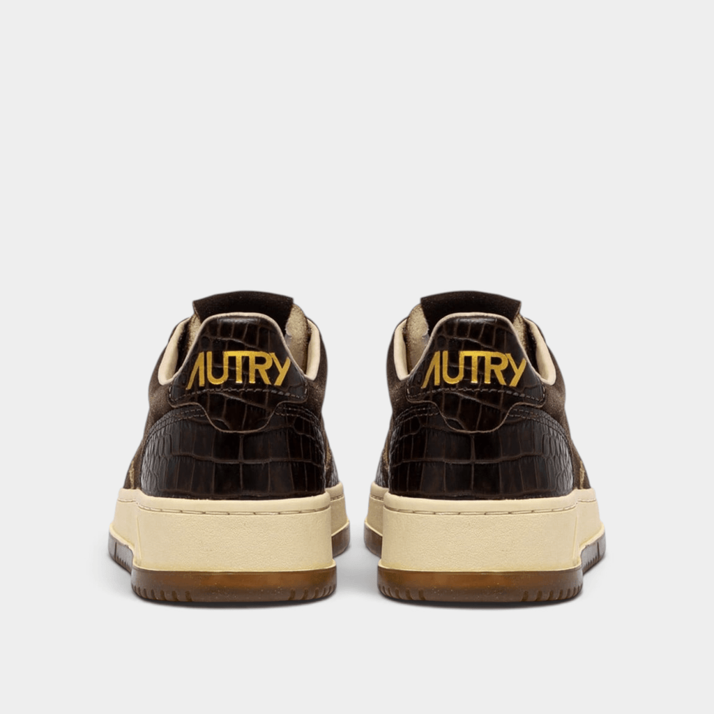 AUTRY - Autry Sneakers Medalist in suede e pelle stampa cocco - Marrone/3 - Hubert Humangoods