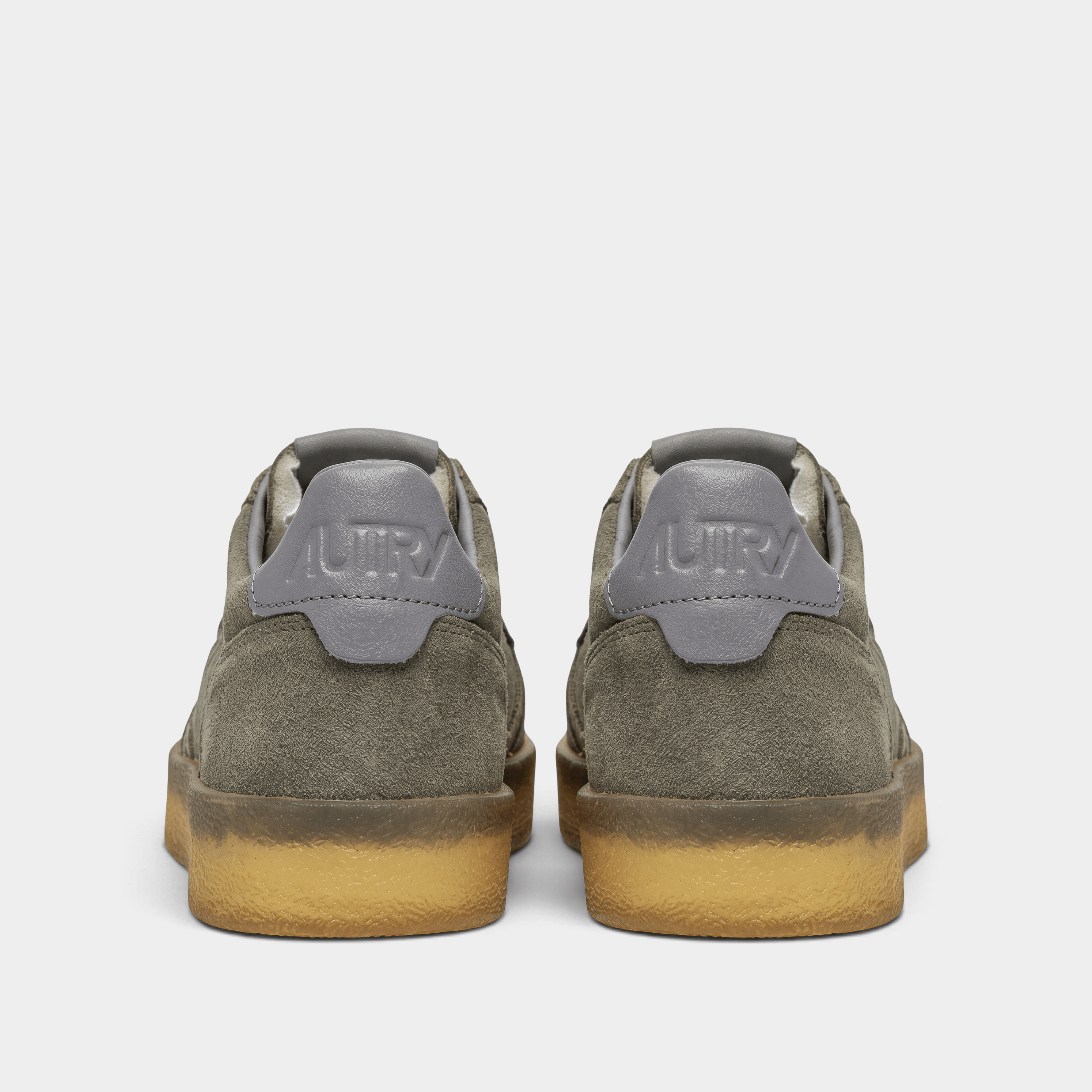 AUTRY - Autry Sneakers Medalist in suede e suila in crêpe - Verde fumo/5 - Hubert Humangoods