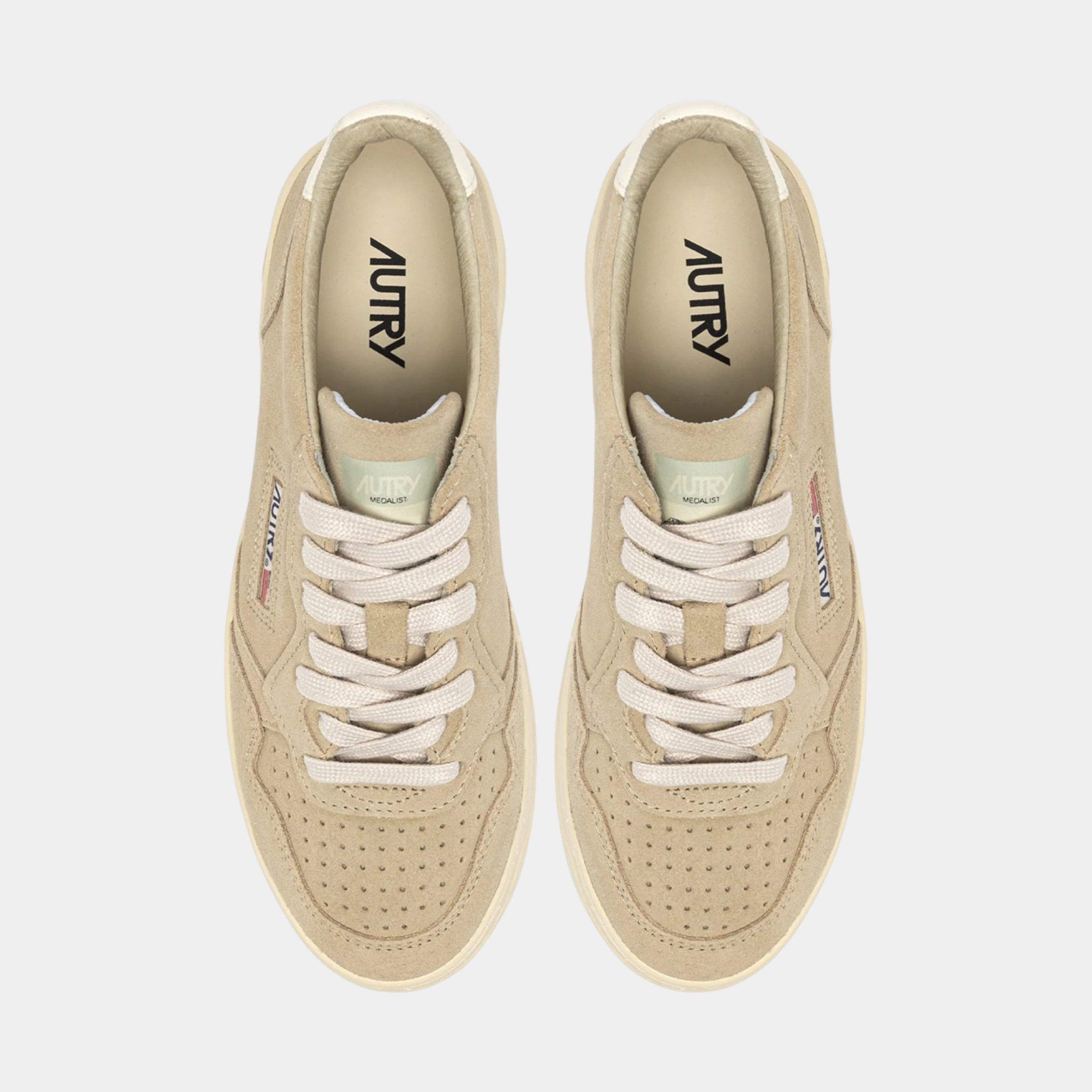AUTRY - Autry Sneakers Medalist in Suede - Sabbia/5 - Hubert Humangoods