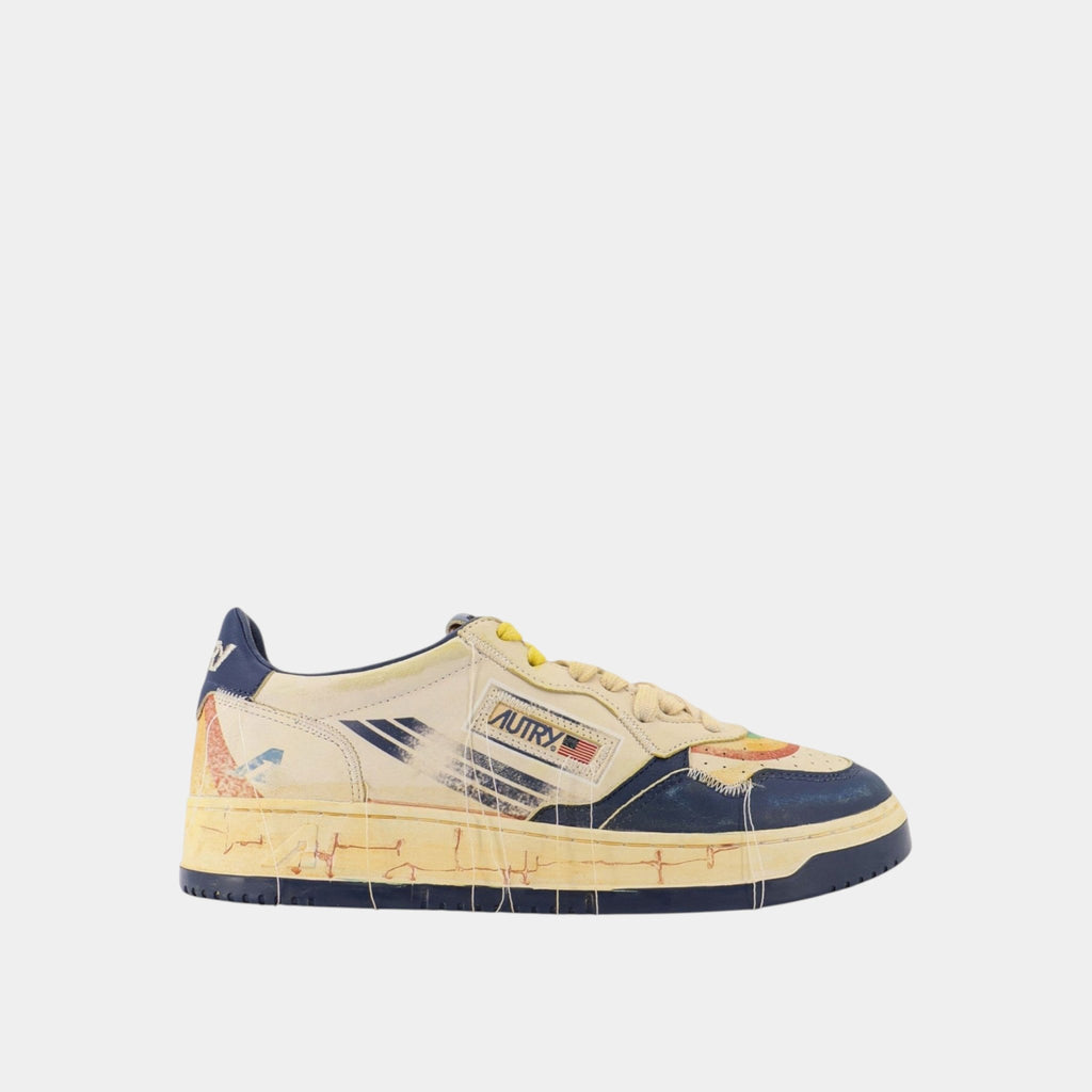 AUTRY Autry Sneakers Medalist Super Vintage - Bianco/Blu - Hubert Humangoods