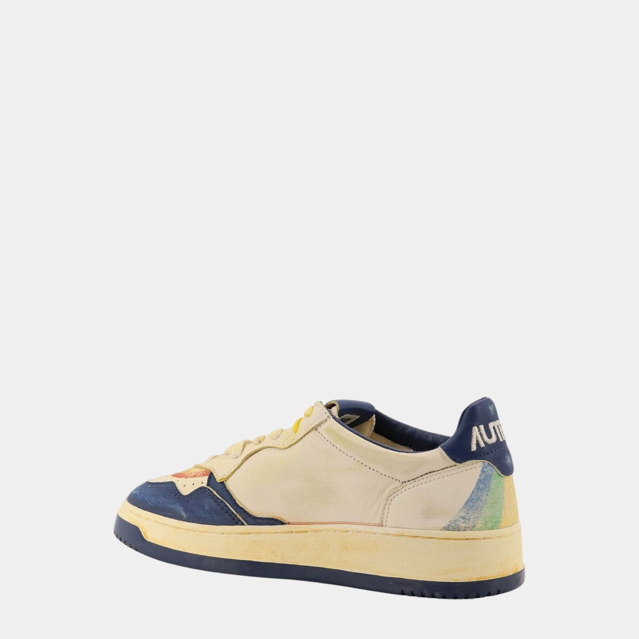 AUTRY Autry Sneakers Medalist Super Vintage - Bianco/Blu - Hubert Humangoods