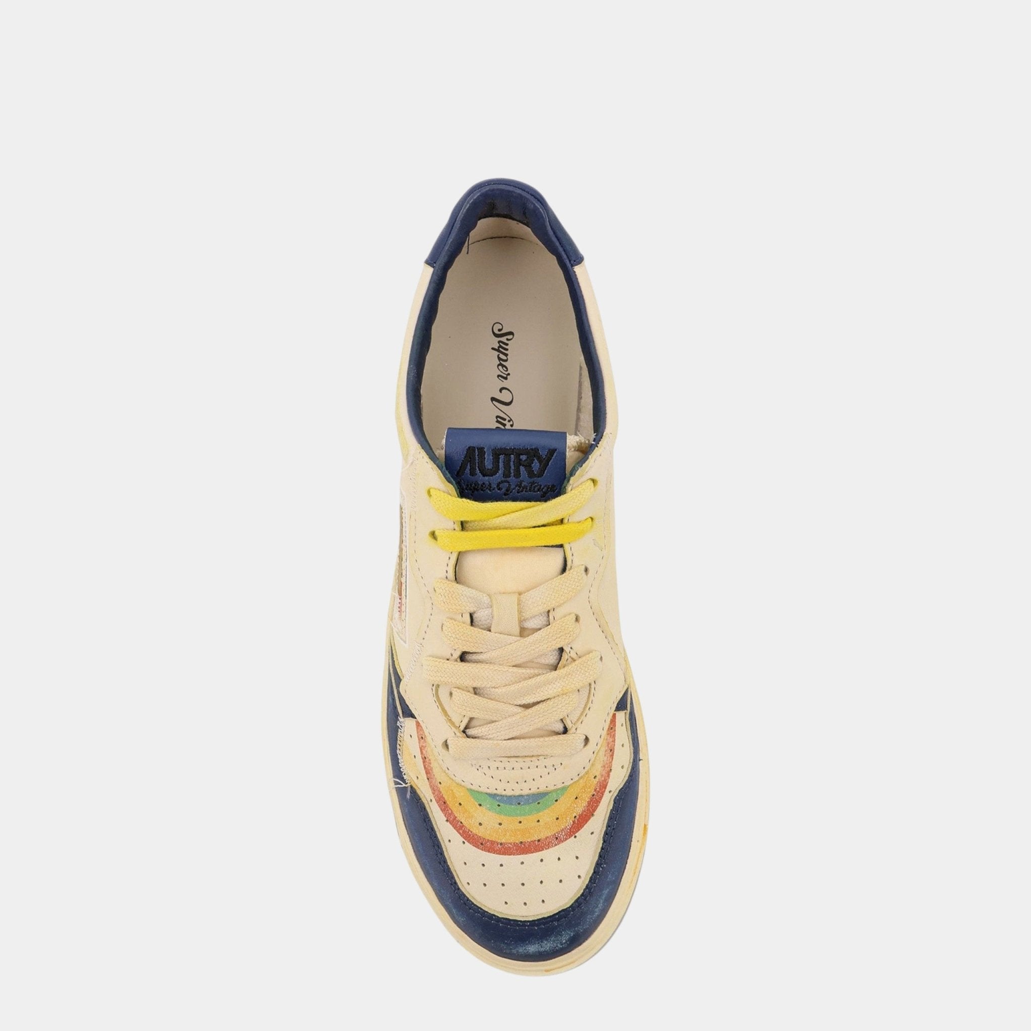 AUTRY Autry Sneakers Medalist Super Vintage - Bianco/Blu - Hubert Humangoods