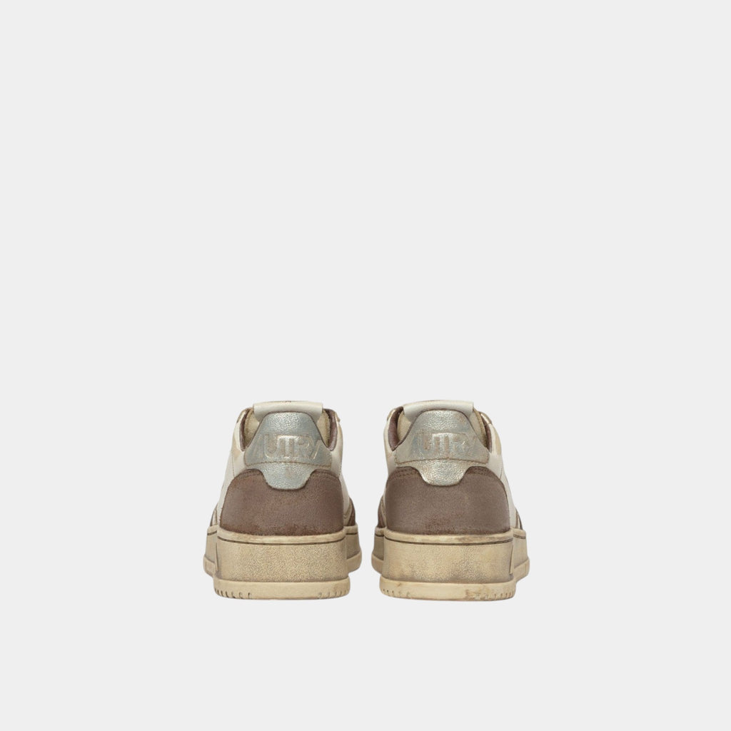AUTRY Autry Sneakers Medalist Super Vintage in pelle e suede - Bianco/Bruciato - Hubert Humangoods