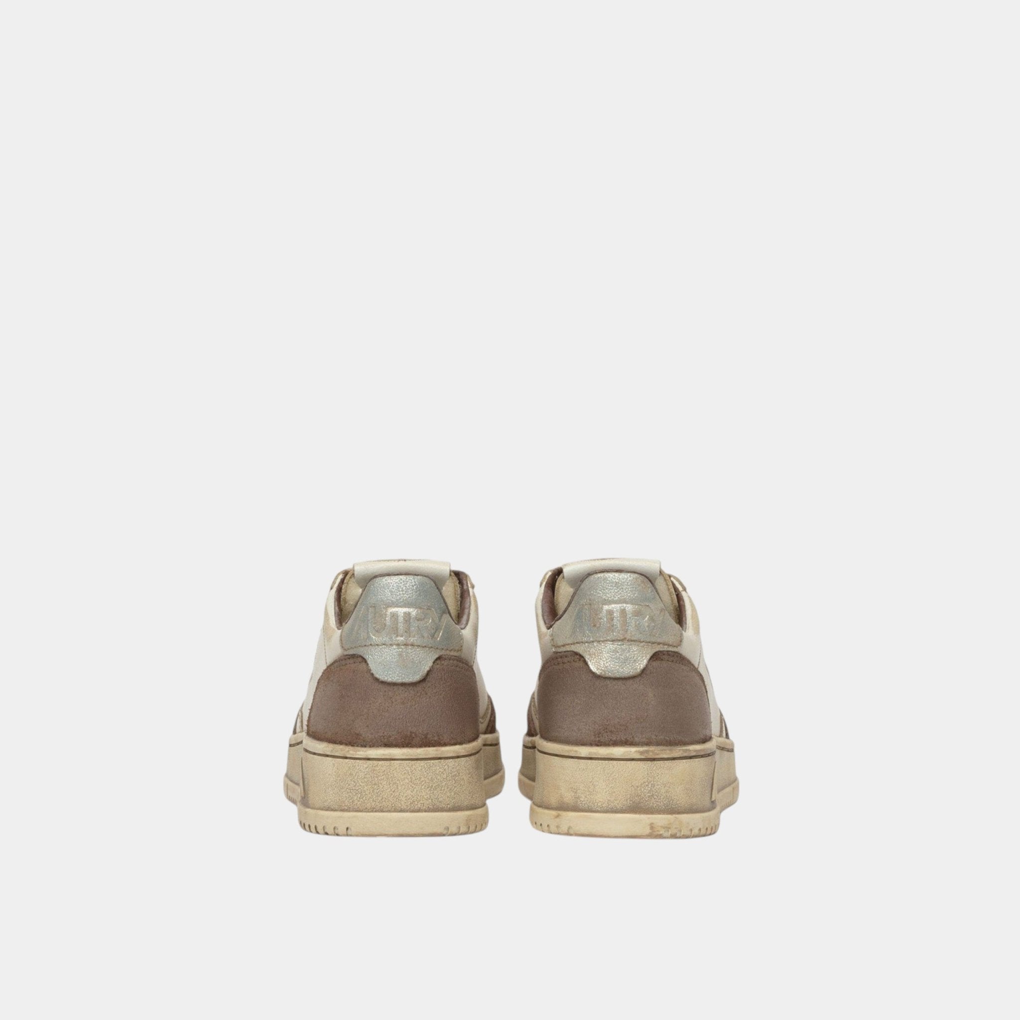 AUTRY Autry Sneakers Medalist Super Vintage in pelle e suede - Bianco/Bruciato - Hubert Humangoods