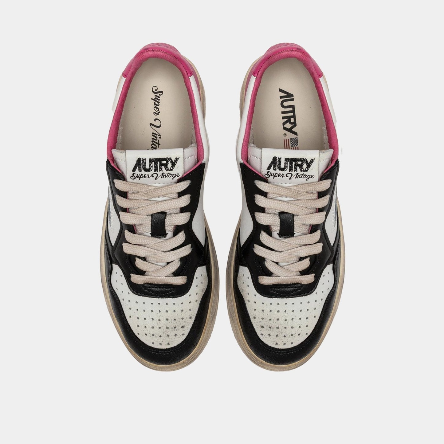 AUTRY Autry Sneakers Medalist Super Vintage - Nero/Fucsia - Hubert Humangoods