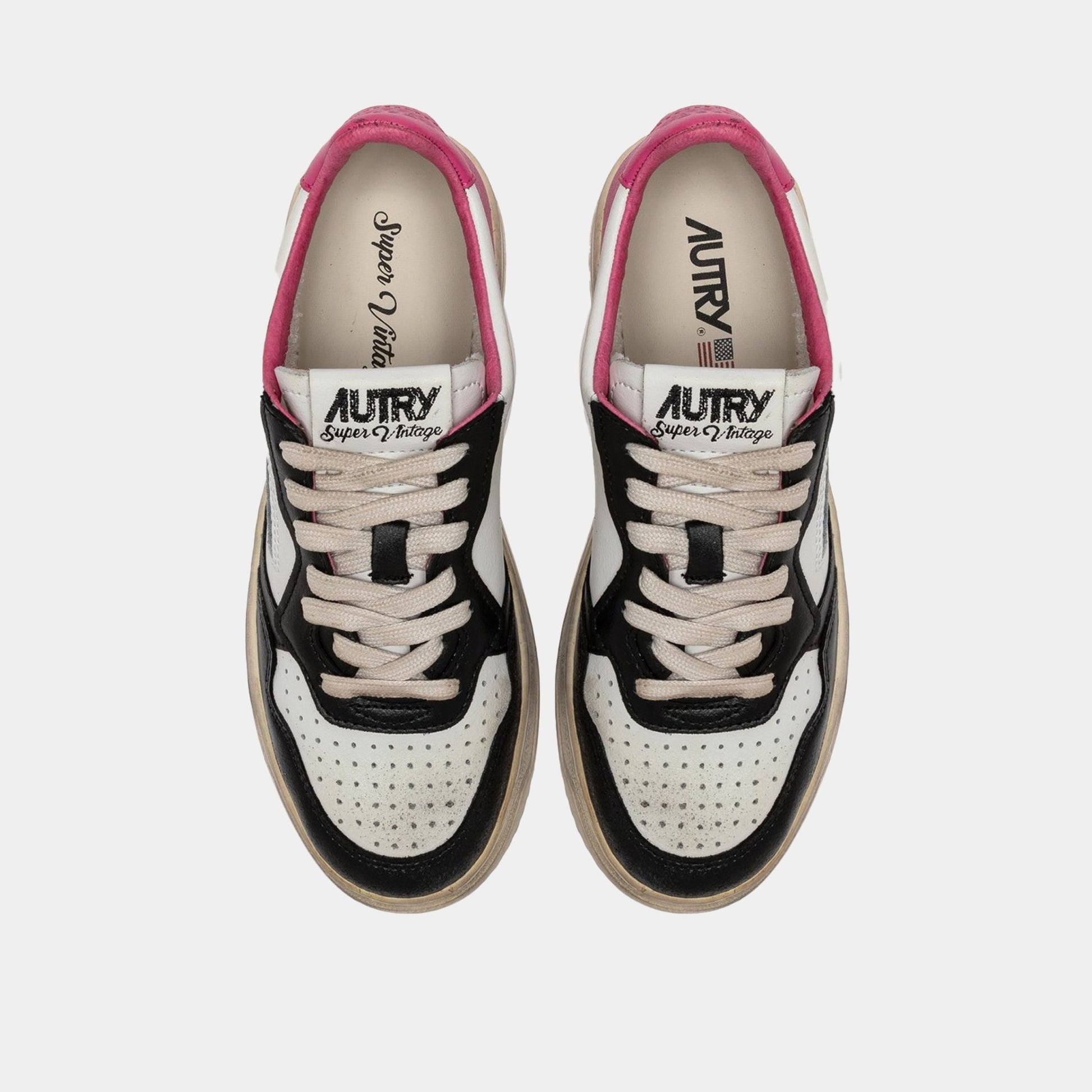 AUTRY Autry Sneakers Medalist Super Vintage - Nero/Fucsia - Hubert Humangoods