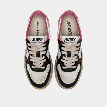AUTRY Autry Sneakers Medalist Super Vintage - Nero/Fucsia - Hubert Humangoods
