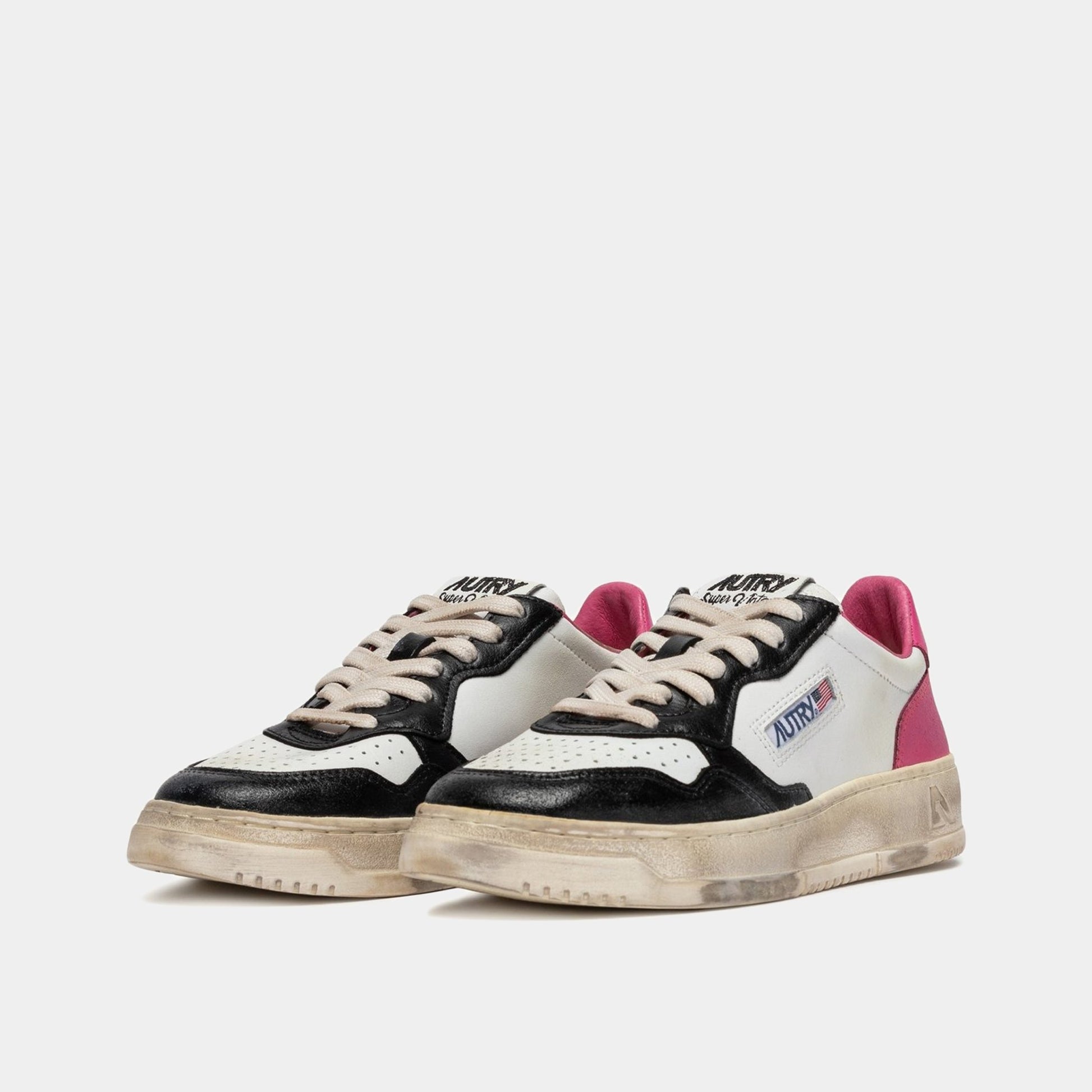 AUTRY Autry Sneakers Medalist Super Vintage - Nero/Fucsia - Hubert Humangoods