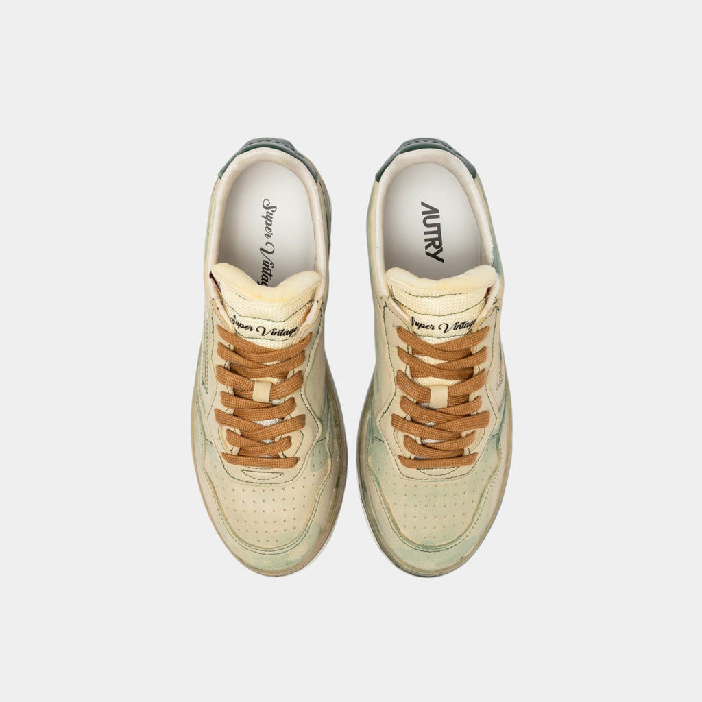 AUTRY Autry Sneakers Medalist Super Vintage - Panna/Verde - Hubert Humangoods