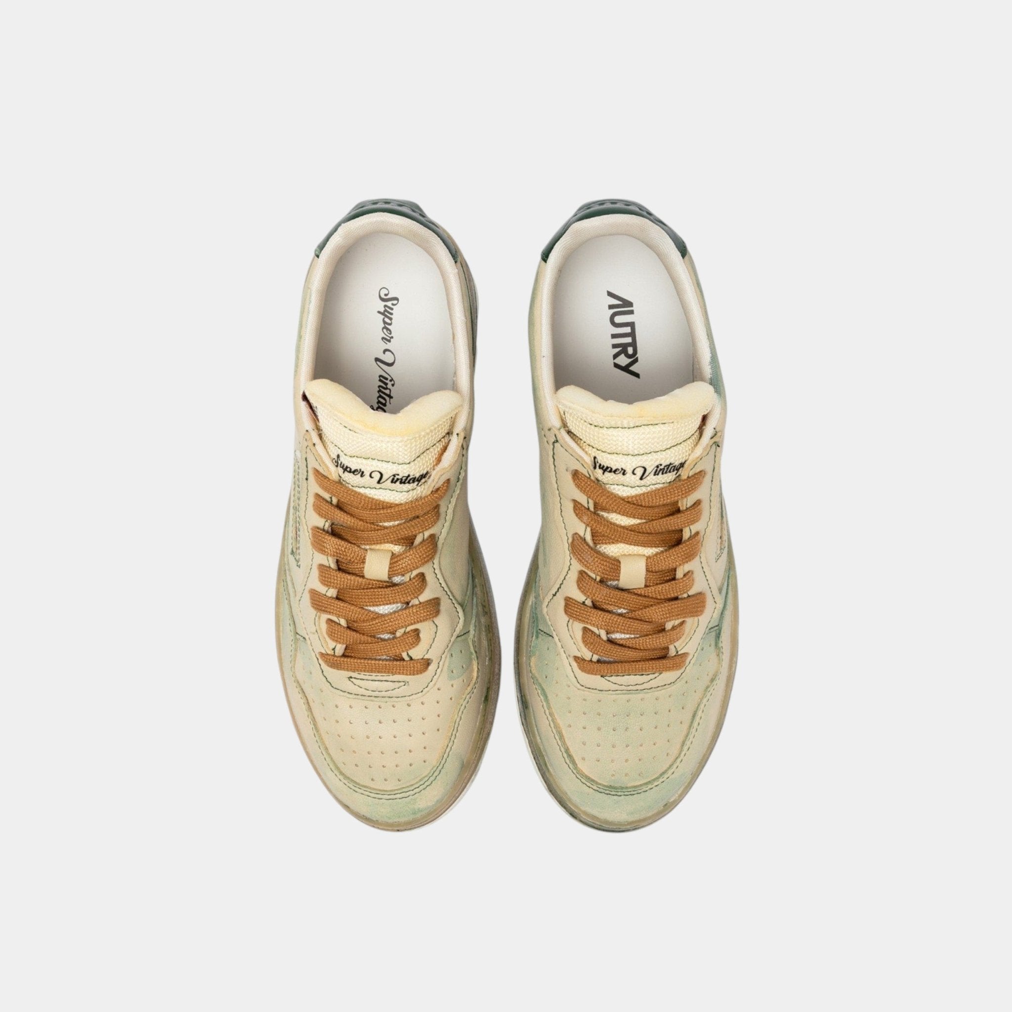 AUTRY Autry Sneakers Medalist Super Vintage - Panna/Verde - Hubert Humangoods