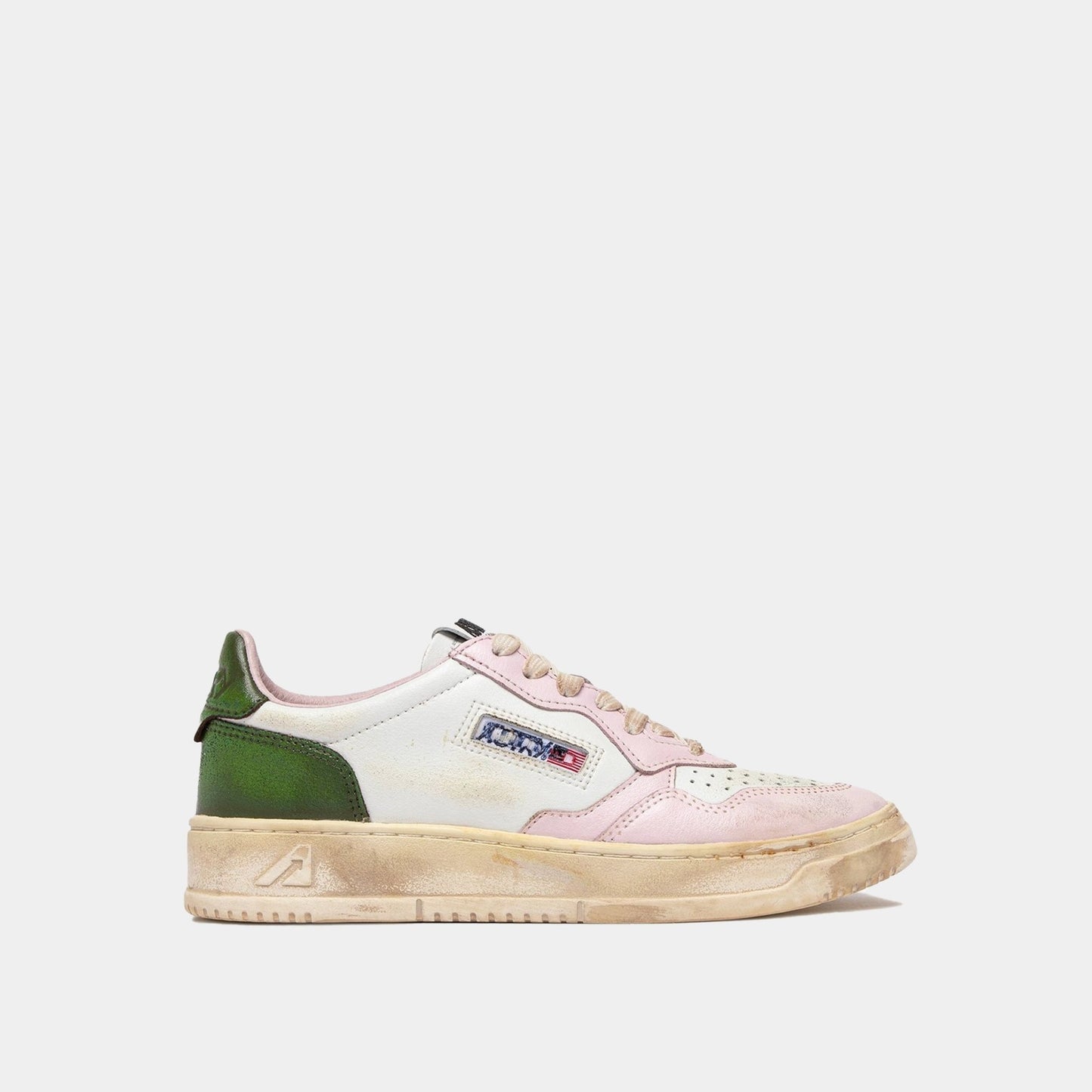 AUTRY Autry Sneakers Medalist Super Vintage - Rosa/Verde - Hubert Humangoods