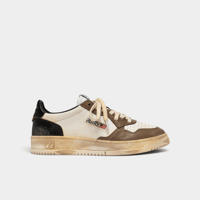 Autry Sneakers Medalist SuperVintage in pelle bicolor - Marrone e Nero
