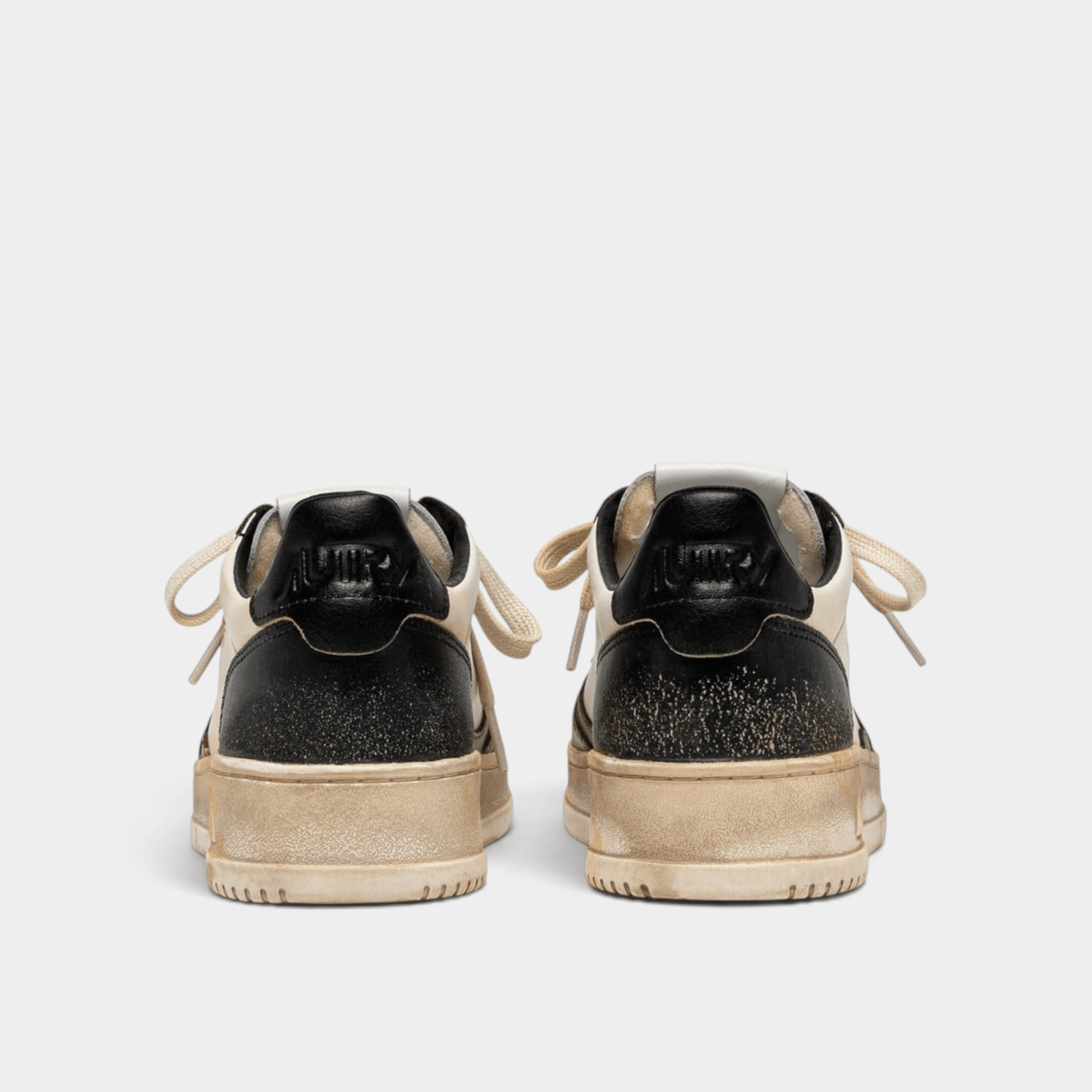 AUTRY - Autry Sneakers Medalist SuperVintage in pelle bicolor - Marrone e Nero/3 - Hubert Humangoods