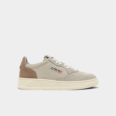 Autry Sneakers Medalist Tricolor in suede - Grigio/Tortora