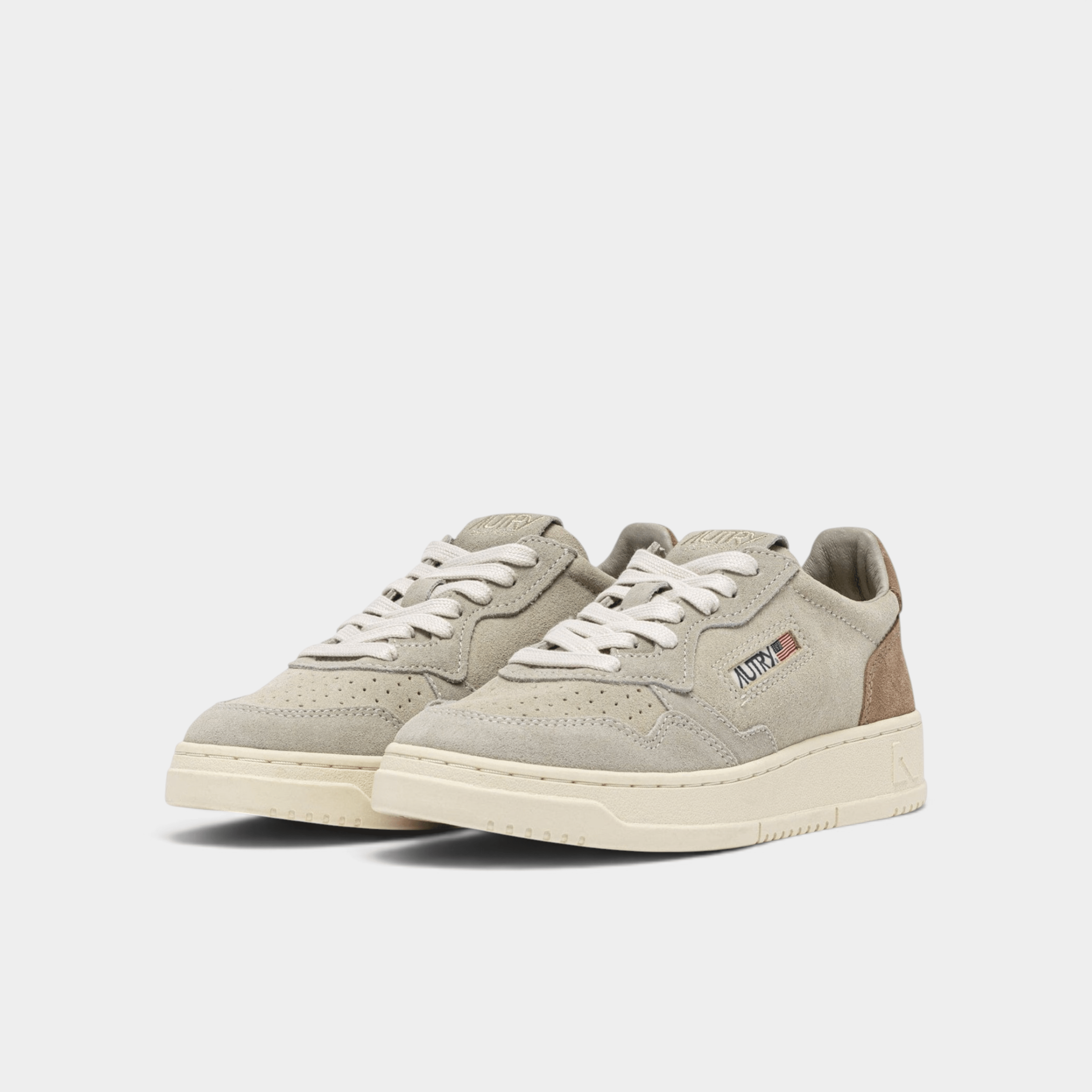 AUTRY - Autry Sneakers Medalist Tricolor in suede - Grigio/Tortora/2 - Hubert Humangoods