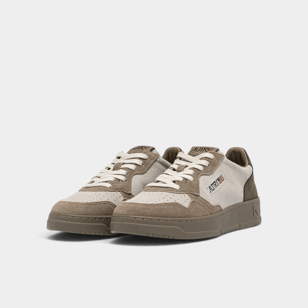 AUTRY - Autry Sneakers Medalist Tricolor in suede - Marrone/Verde/2 - Hubert Humangoods