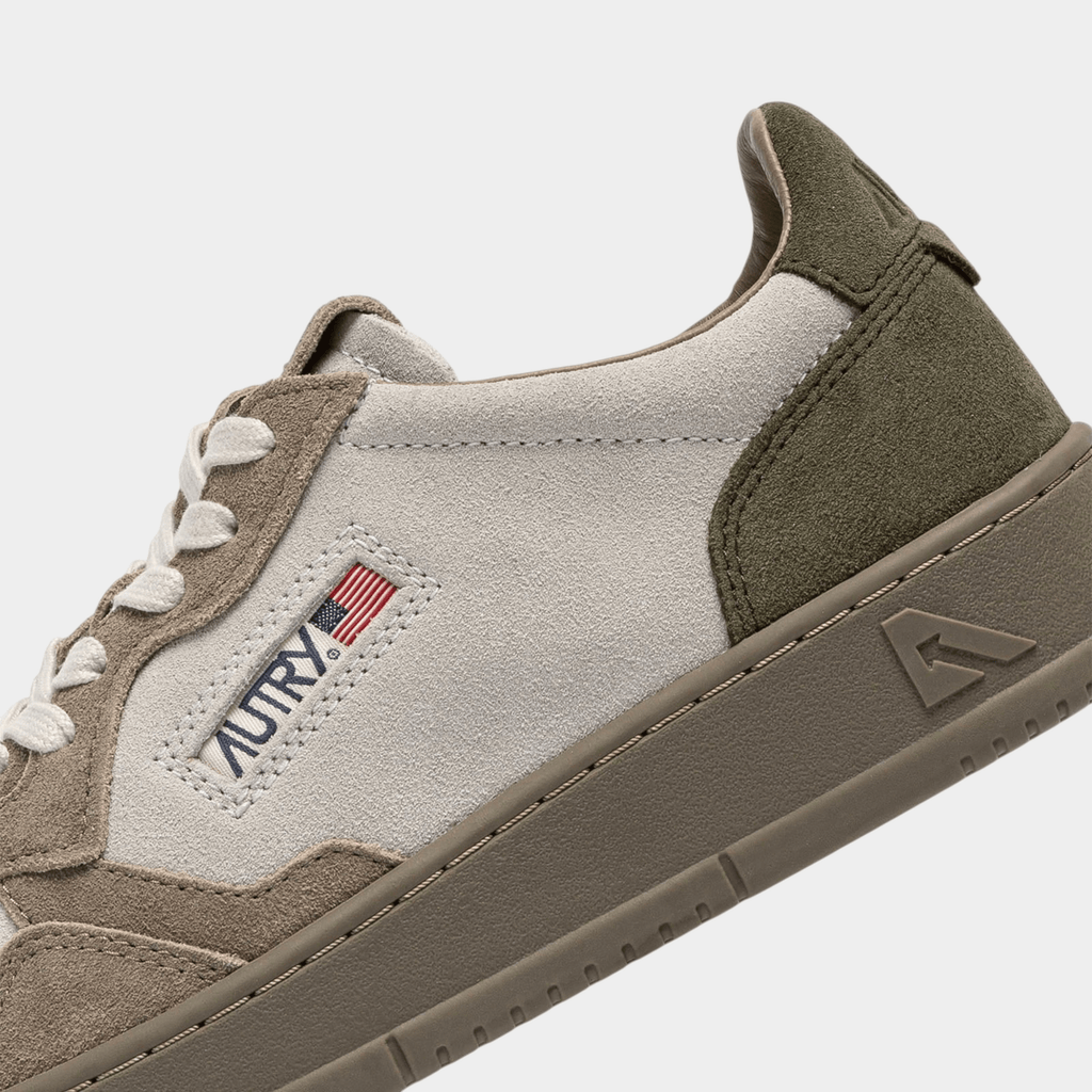 AUTRY - Autry Sneakers Medalist Tricolor in suede - Marrone/Verde/6 - Hubert Humangoods