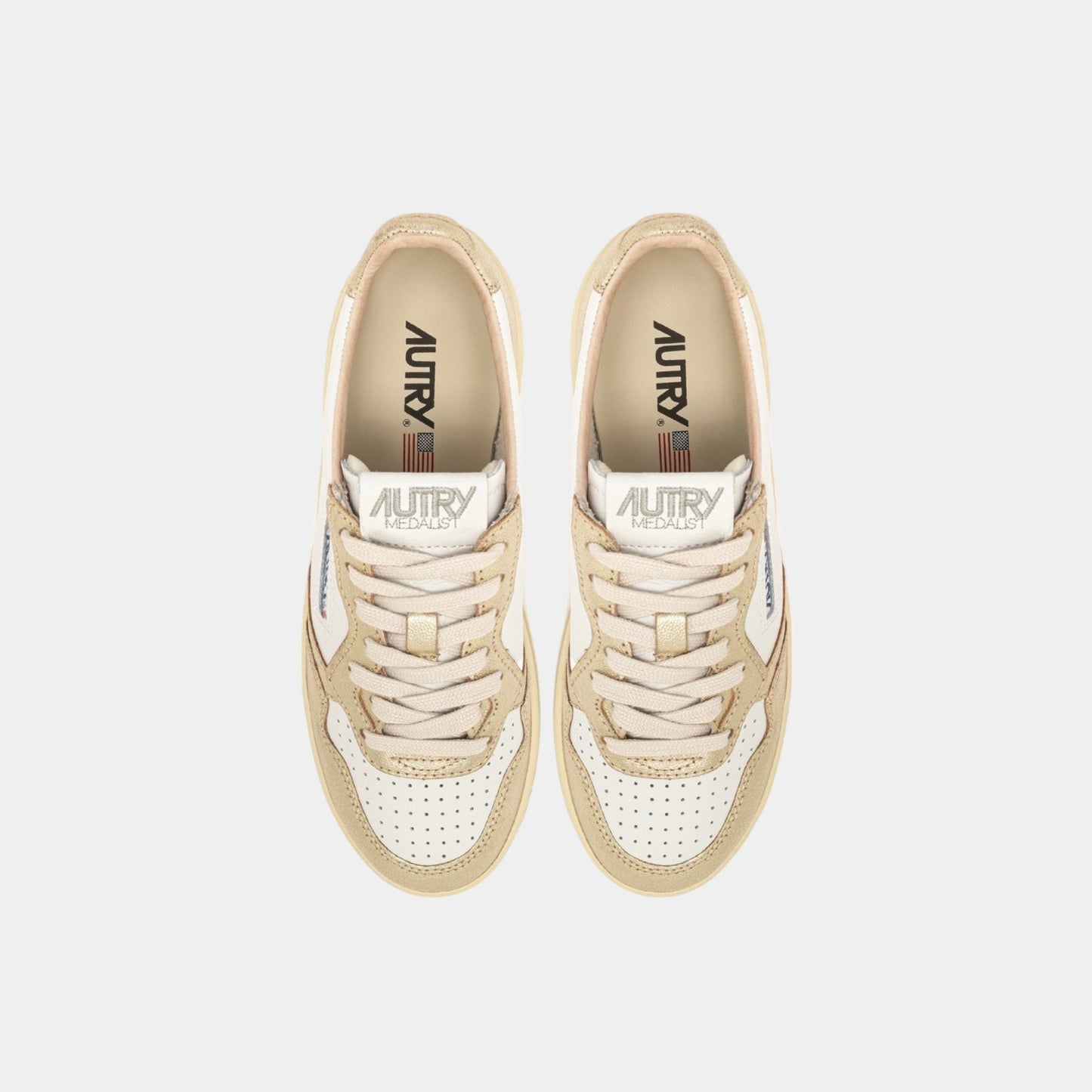 AUTRY Autry Sneakers Platform - Bianco/Oro - Hubert Humangoods