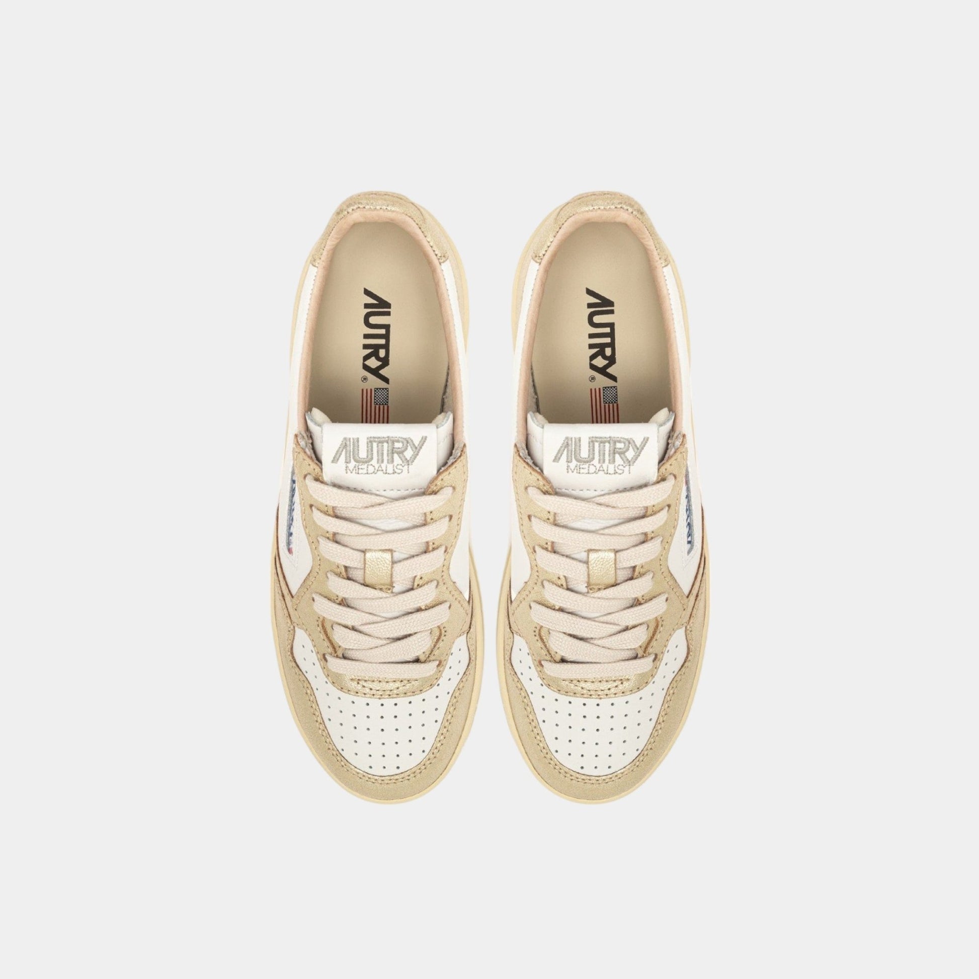 AUTRY Autry Sneakers Platform - Bianco/Oro - Hubert Humangoods