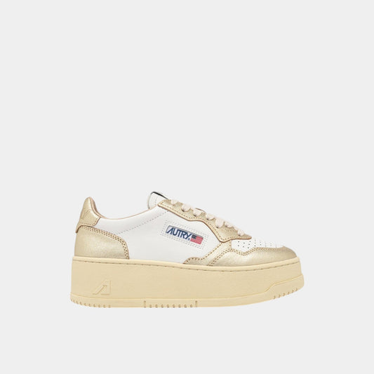 AUTRY Autry Sneakers Platform - Bianco/Oro - Hubert Humangoods