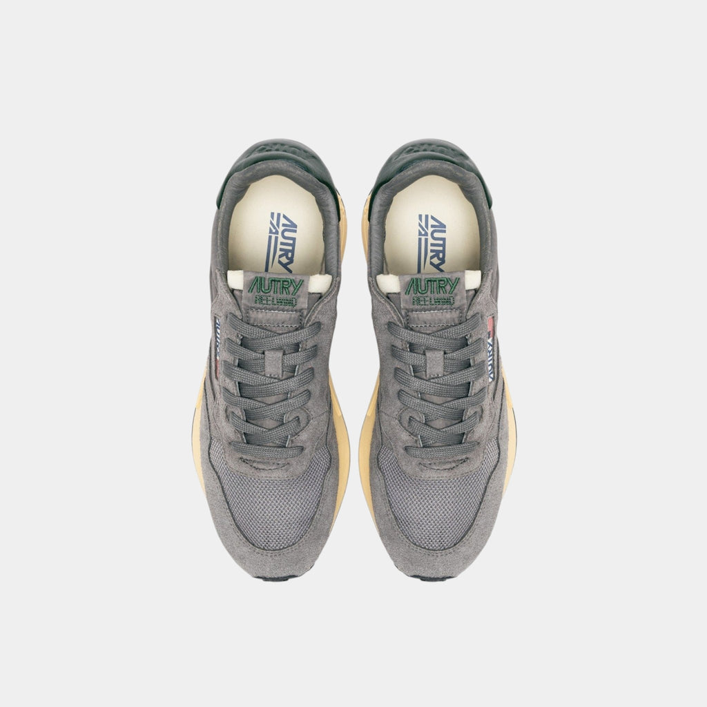 AUTRY Autry Sneakers Reelwind in Nylon e Suede - Grigio/Verde - Hubert Humangoods