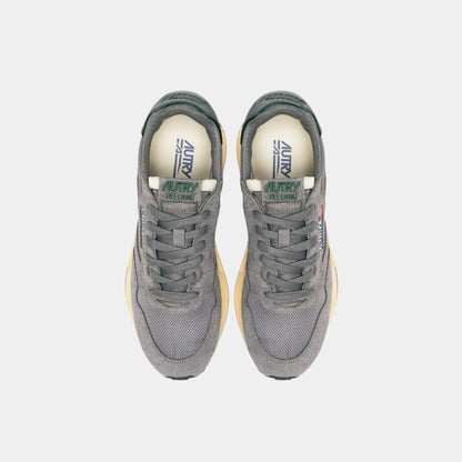 AUTRY Autry Sneakers Reelwind in Nylon e Suede - Grigio/Verde - Hubert Humangoods