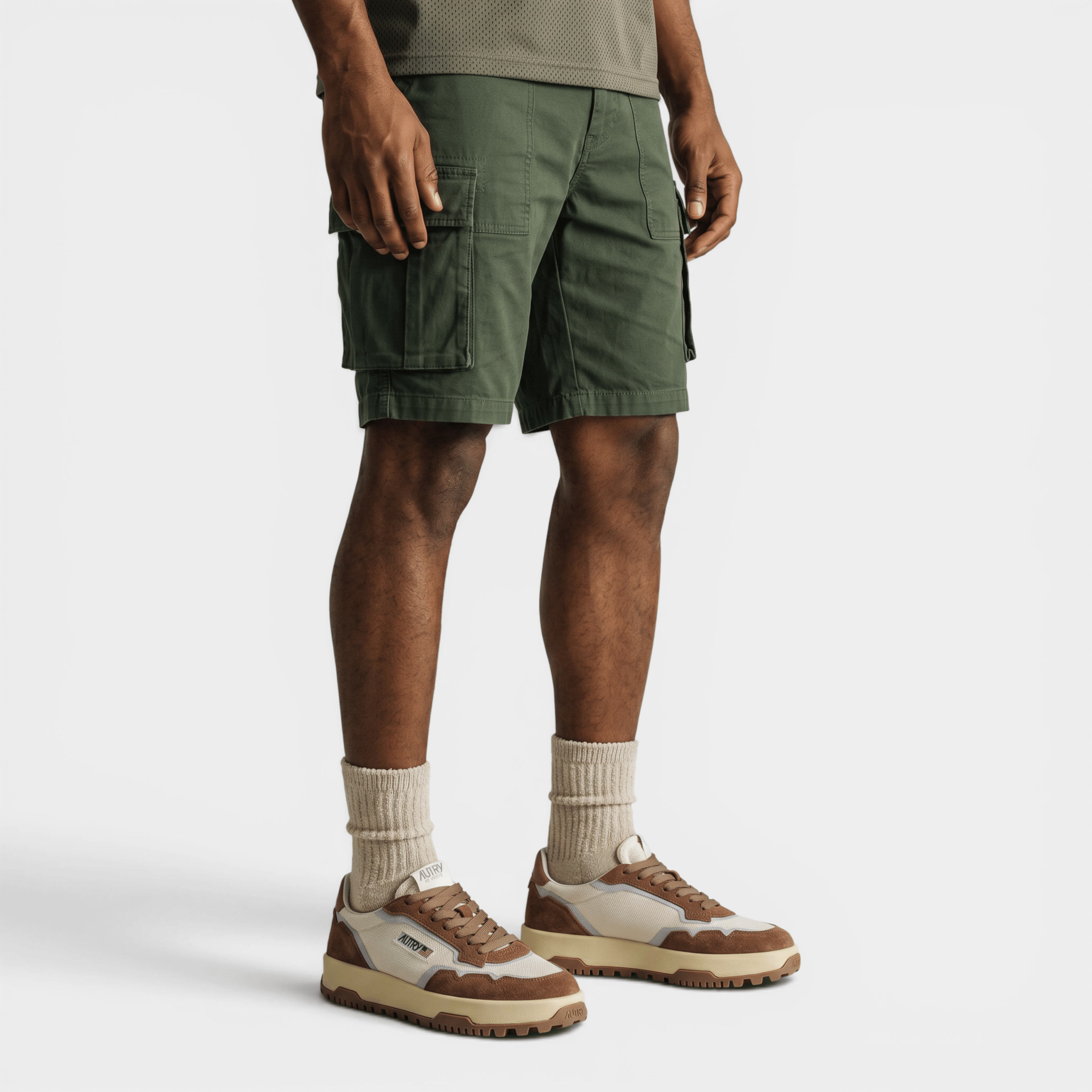 AUTRY - Autry Sneakers Wildpace in mesh e suede - Marrone e bianco/3 - Hubert Humangoods