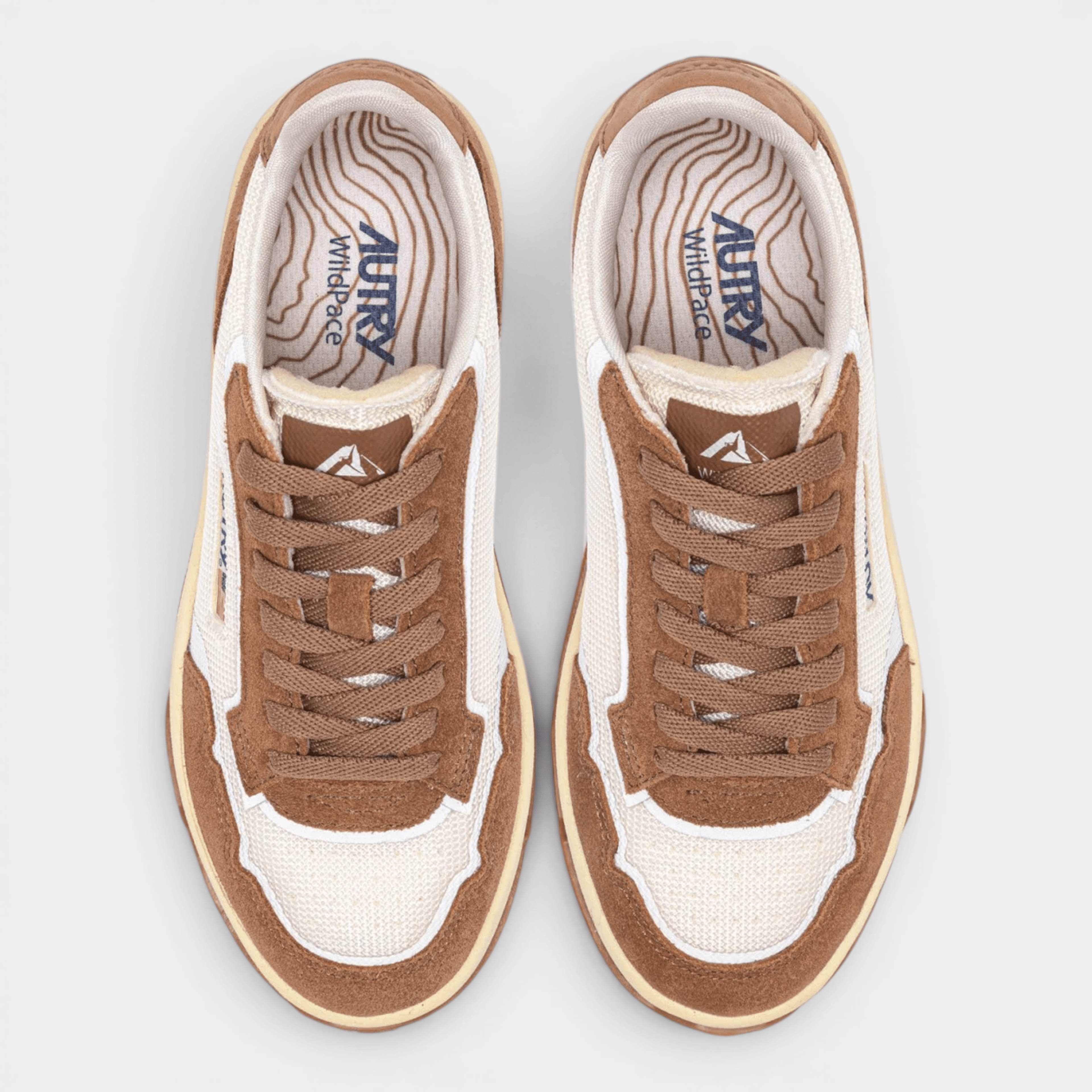 AUTRY - Autry Sneakers Wildpace in mesh e suede - Marrone e bianco/6 - Hubert Humangoods