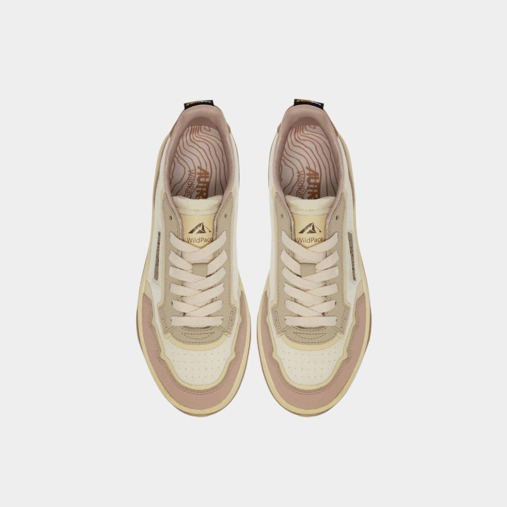 AUTRY - Autry Sneakers Wildpace in mesh e suede - Rosa/Panna/5 - Hubert Humangoods