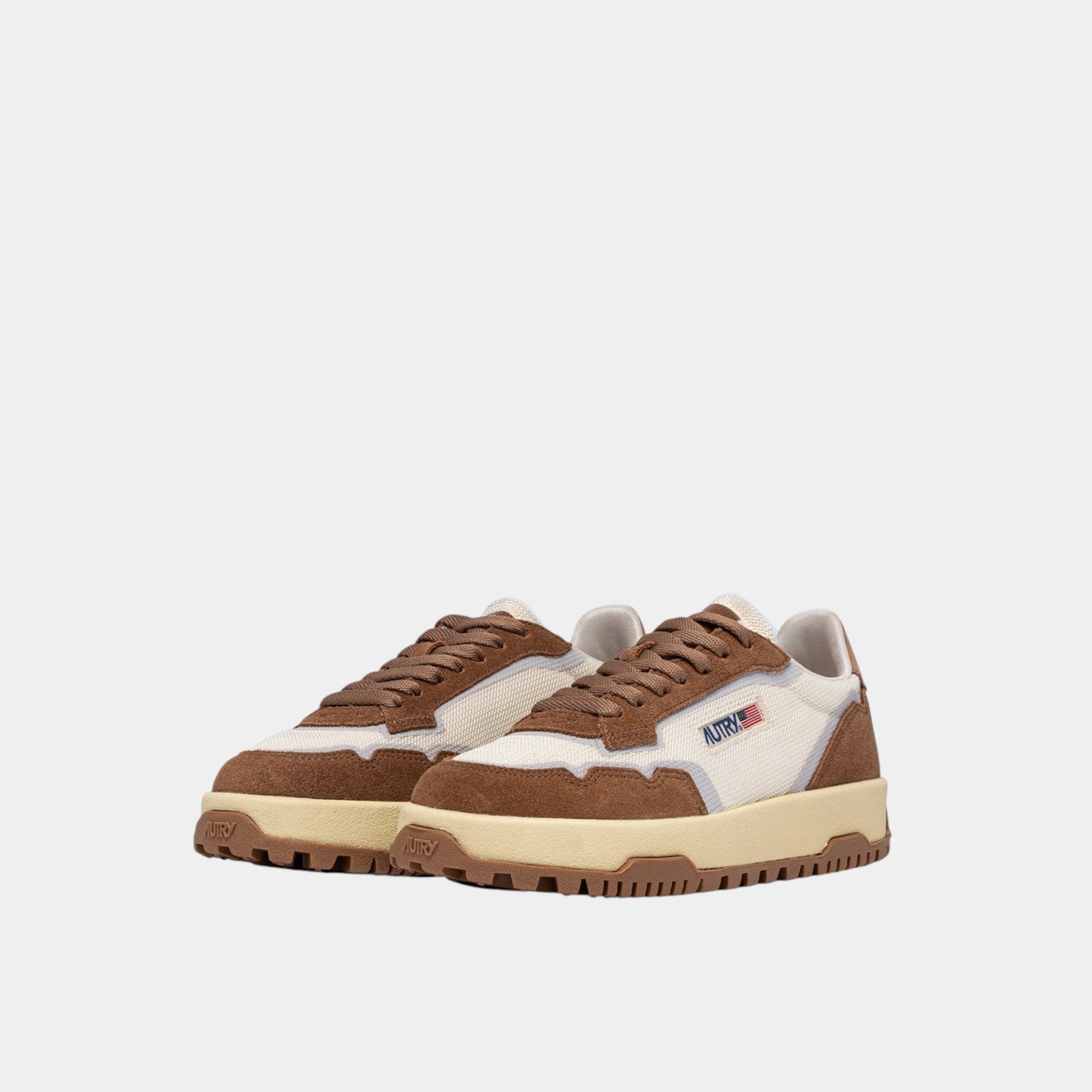 AUTRY Autry Sneakers Wildpace in mesh e suede - Tabacco/Bianco - Hubert Humangoods