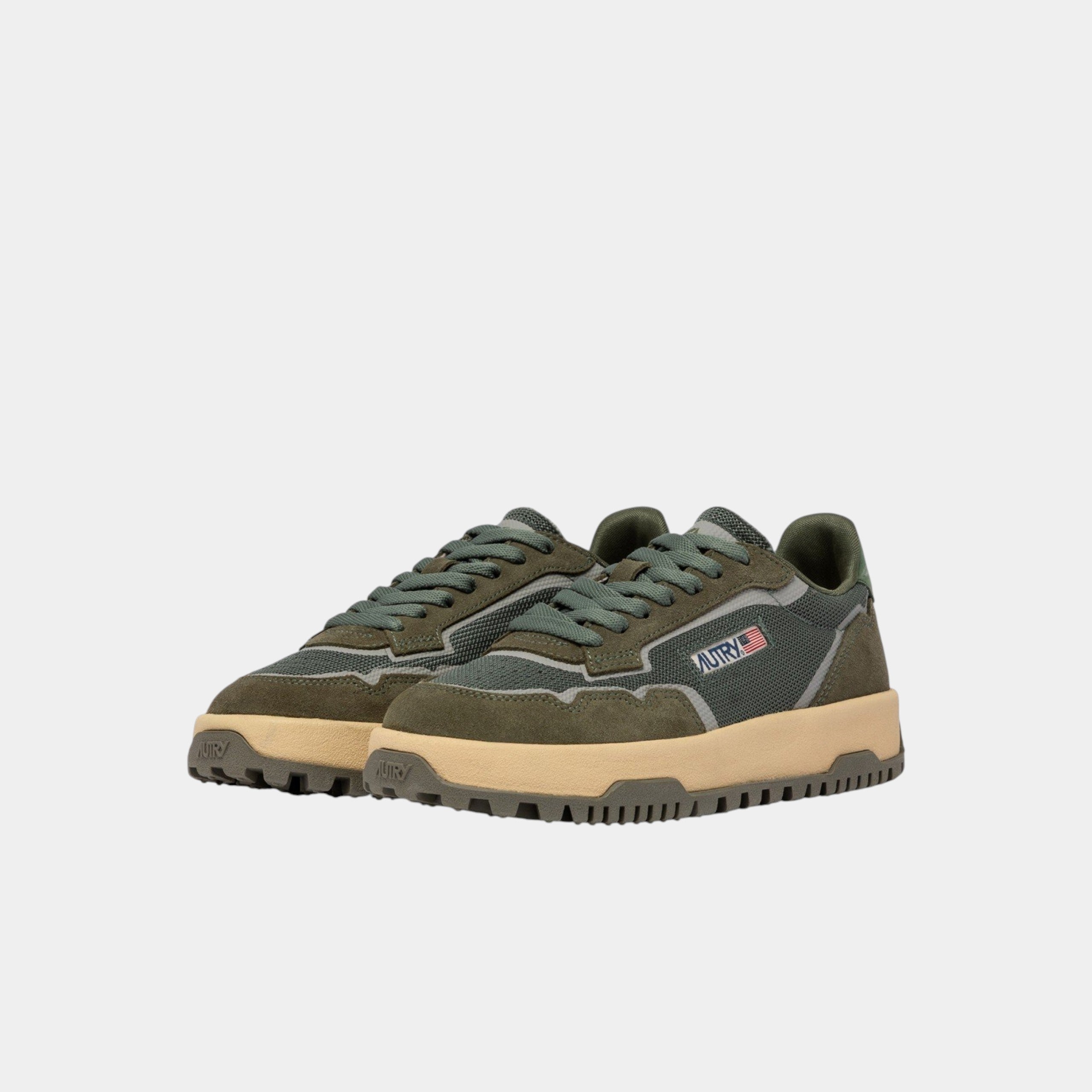 AUTRY - Autry Sneakers Wildpace in mesh e suede - Verde/2 - Hubert Humangoods
