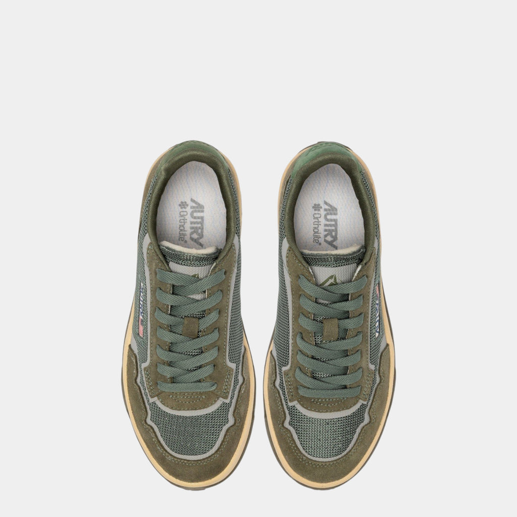 AUTRY - Autry Sneakers Wildpace in mesh e suede - Verde/5 - Hubert Humangoods