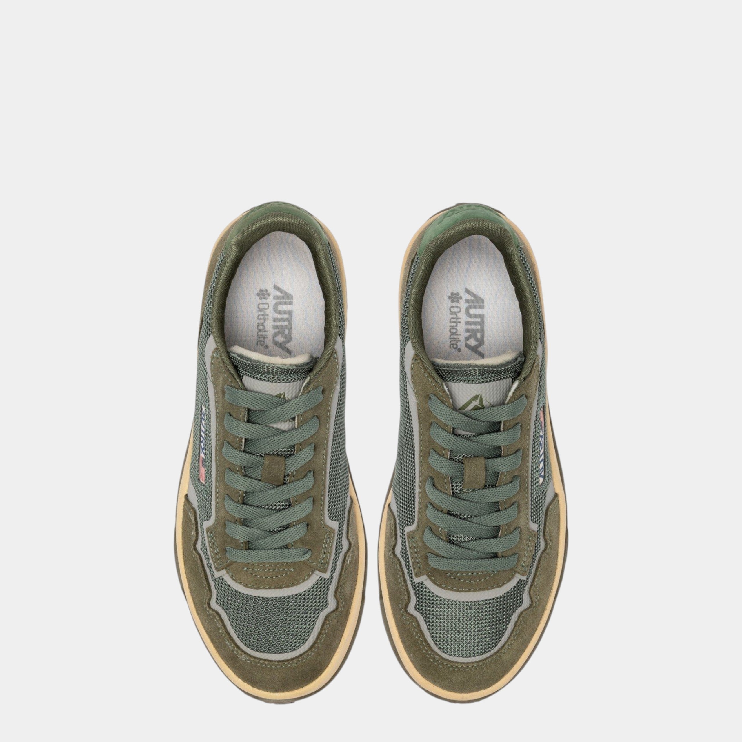 AUTRY - Autry Sneakers Wildpace in mesh e suede - Verde/5 - Hubert Humangoods