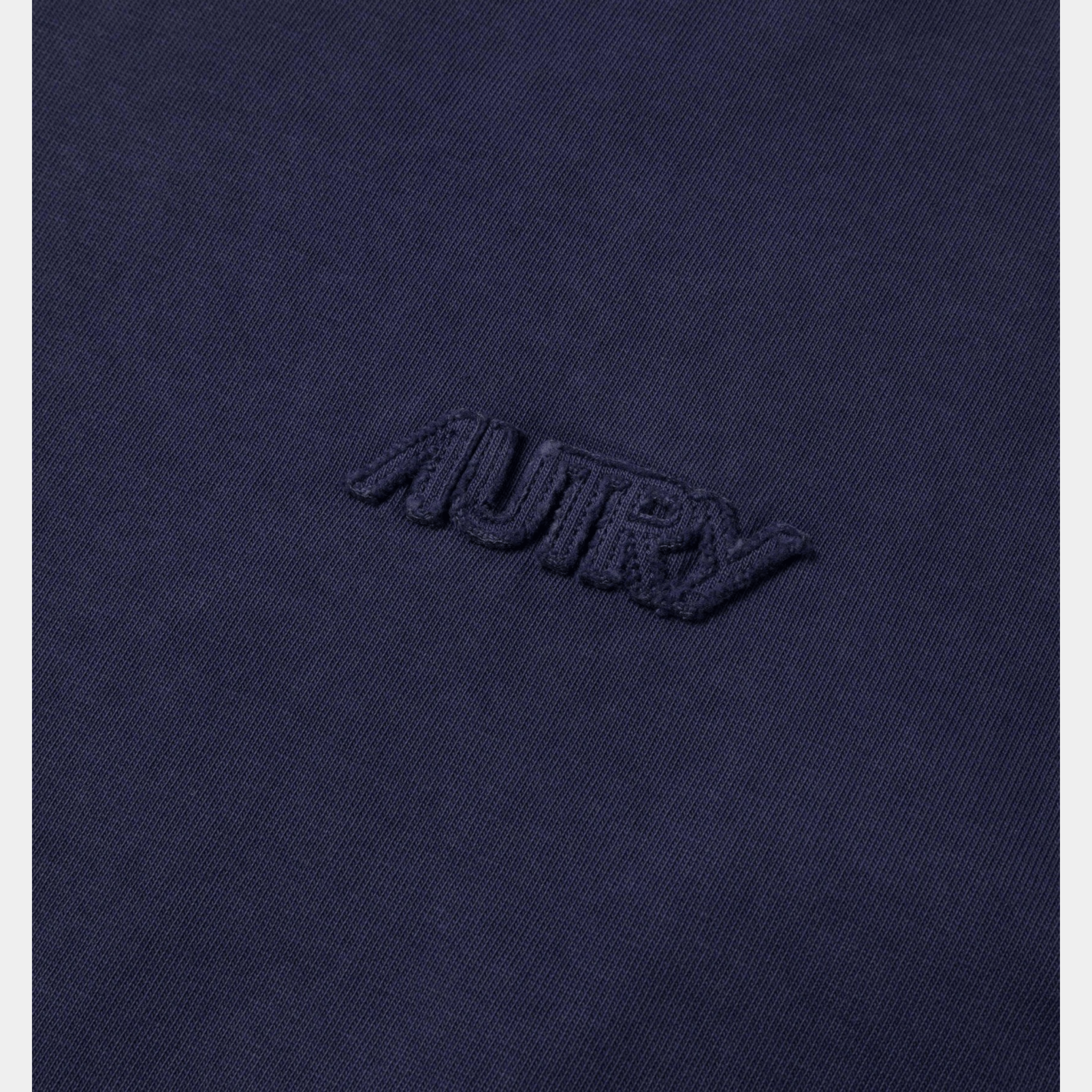 AUTRY Autry T-Shirt con logo patch - Blu - Hubert Humangoods