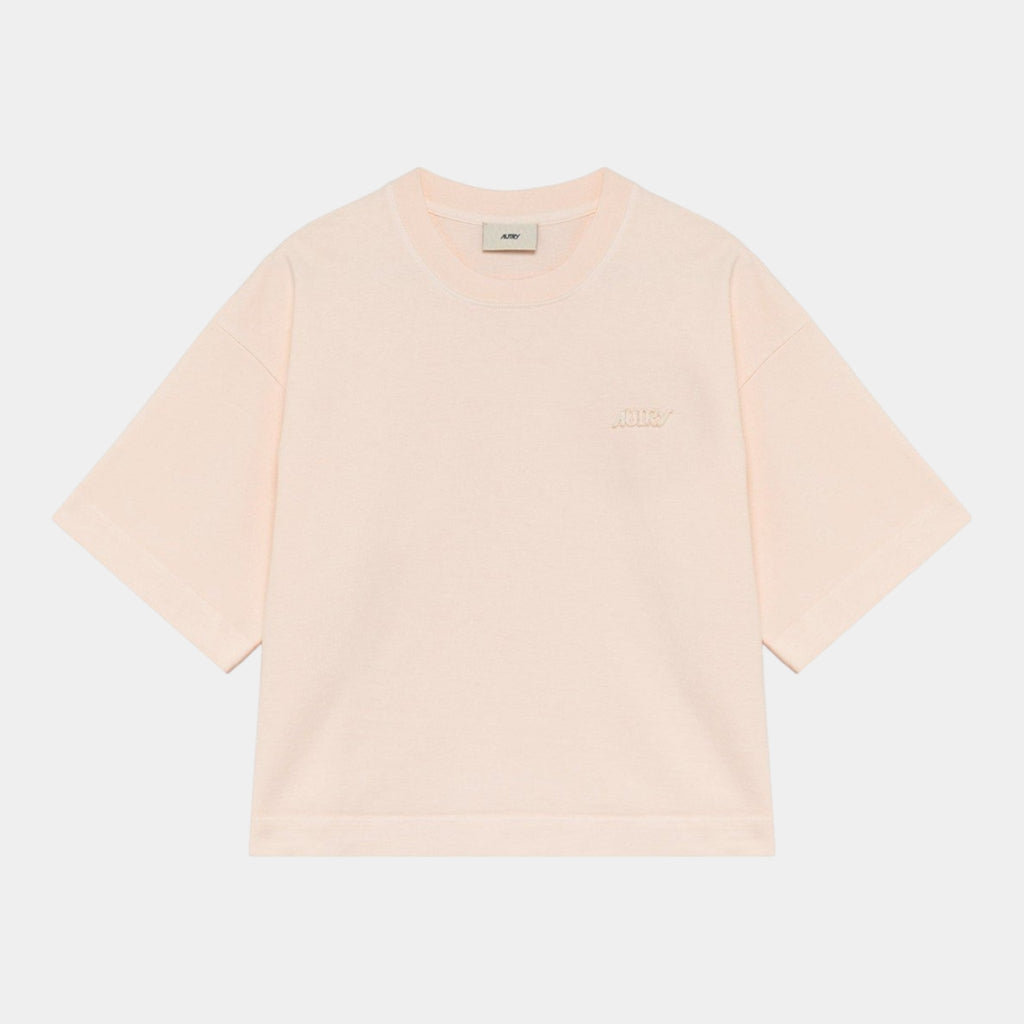 AUTRY Autry T-Shirt in cotone con logo - Rosa - Hubert Humangoods