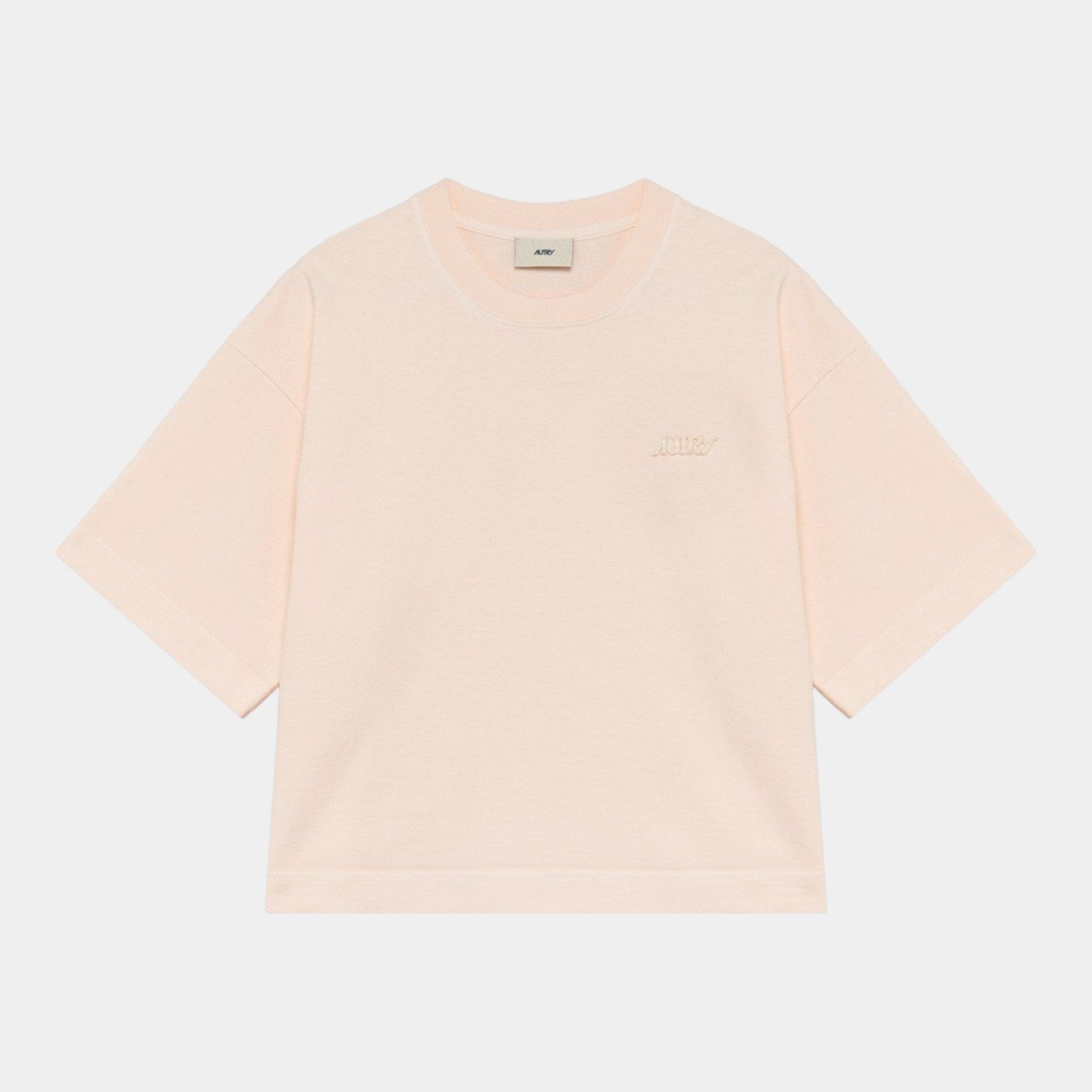 AUTRY Autry T-Shirt in cotone con logo - Rosa - Hubert Humangoods