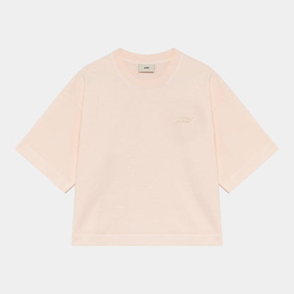 AUTRY Autry T-Shirt in cotone con logo - Rosa - Hubert Humangoods