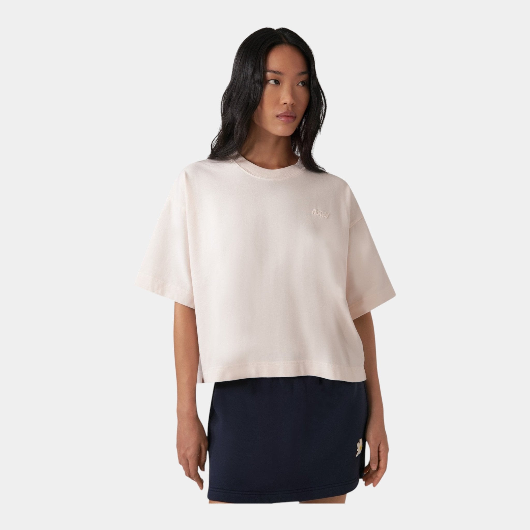 AUTRY Autry T-Shirt in cotone con logo - Rosa - Hubert Humangoods