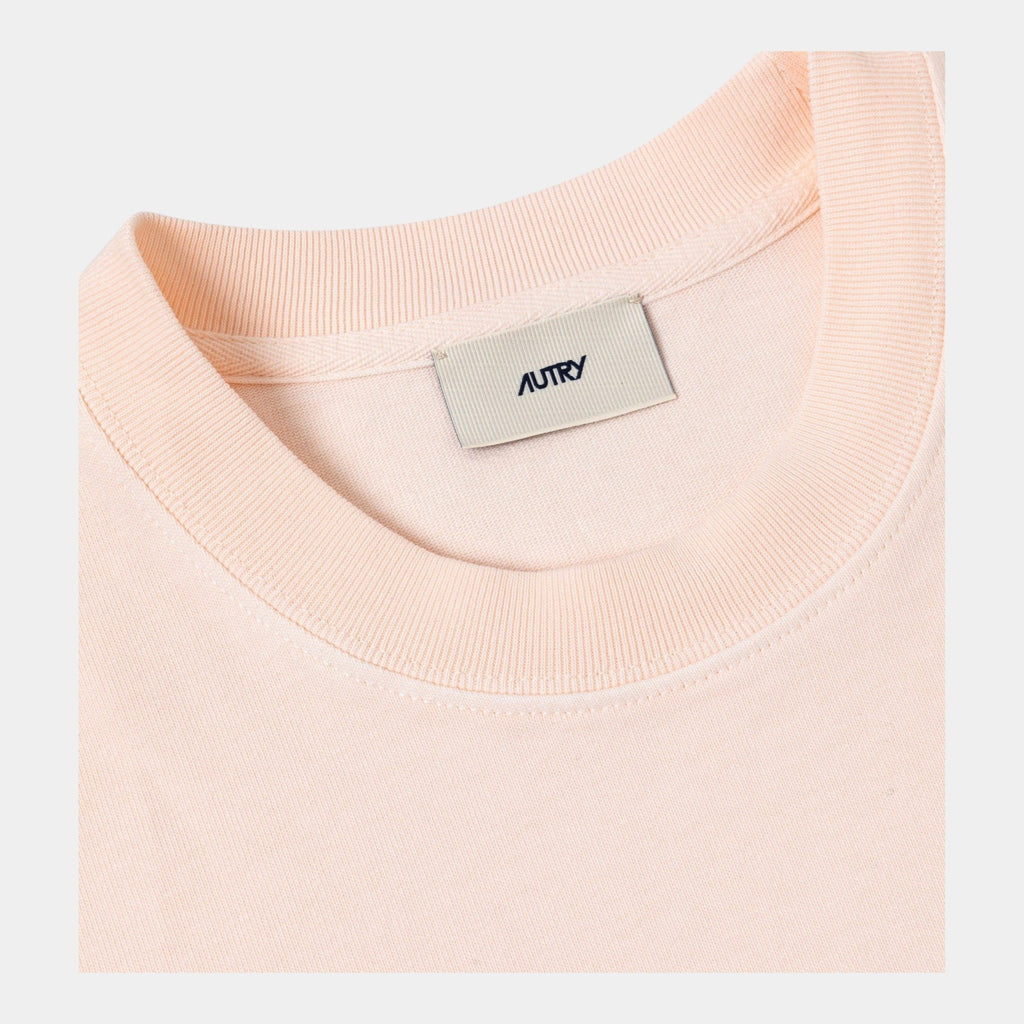 AUTRY Autry T-Shirt in cotone con logo - Rosa - Hubert Humangoods