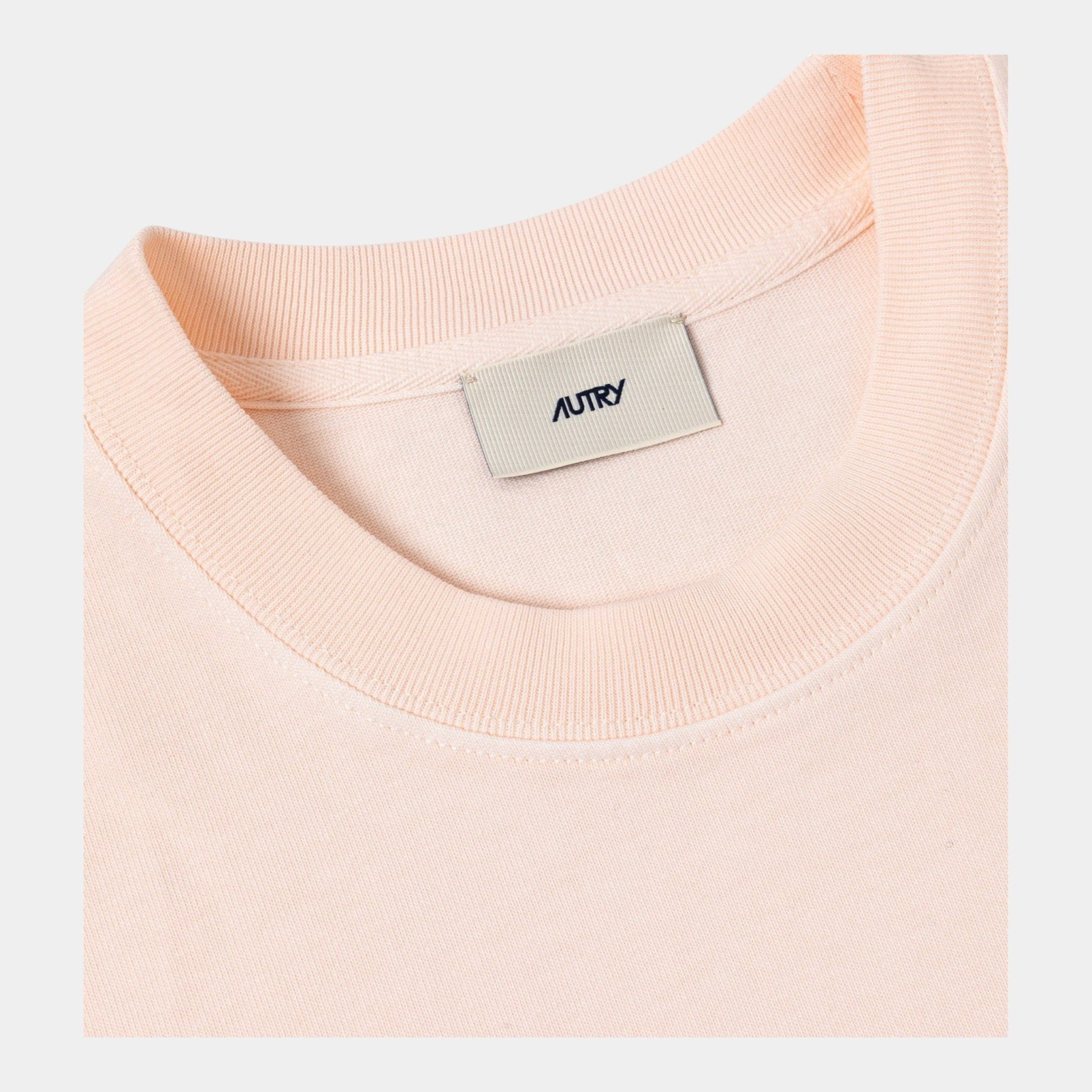 AUTRY Autry T-Shirt in cotone con logo - Rosa - Hubert Humangoods