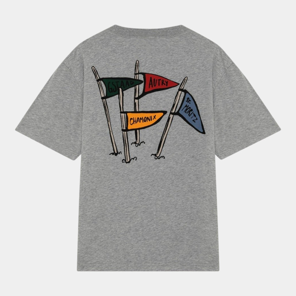 AUTRY Autry T-Shirt in cotone con stampa - Grigio - Hubert Humangoods