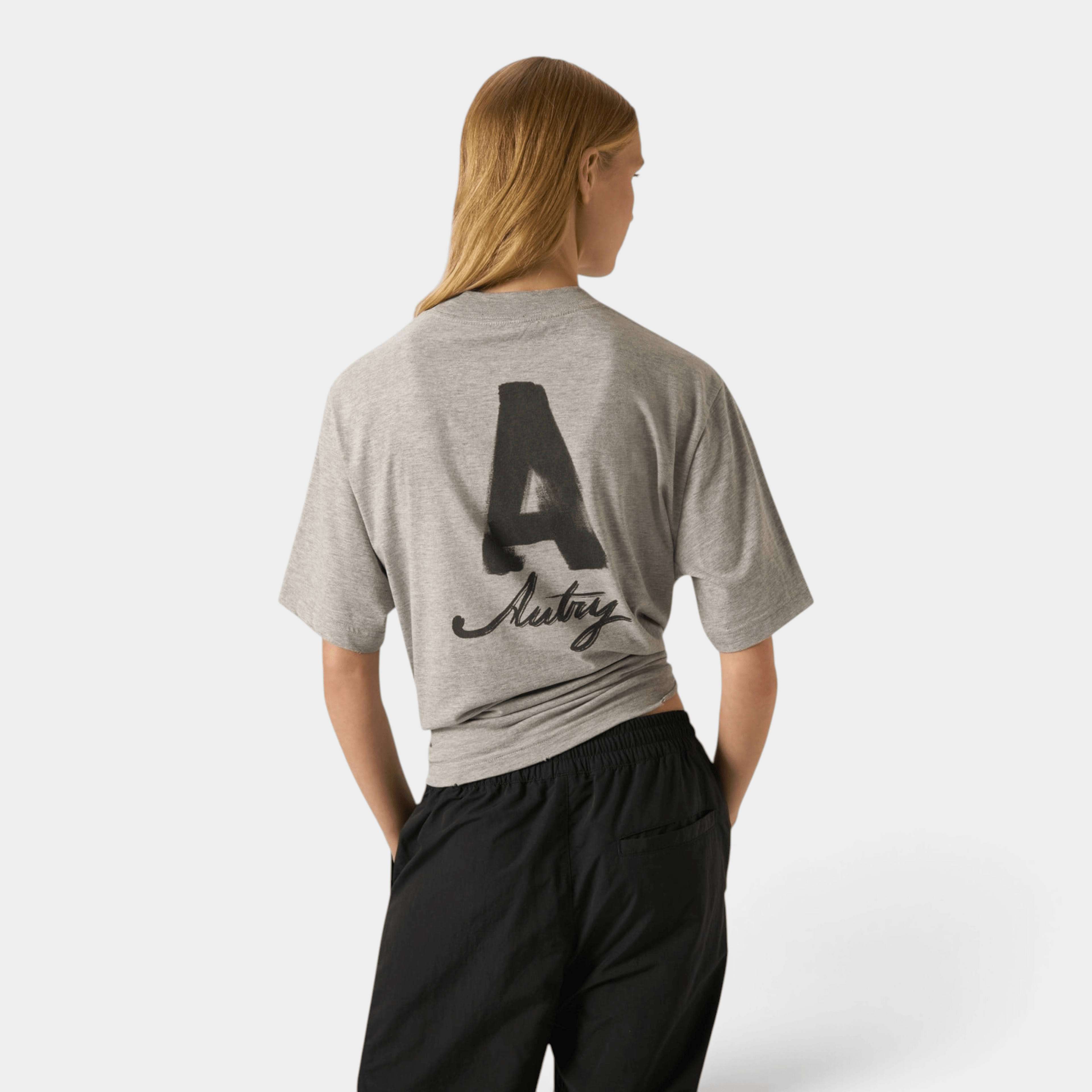 AUTRY - Autry Tee Shirt Heritage effetto used con stampa A - Grigio/4 - Hubert Humangoods