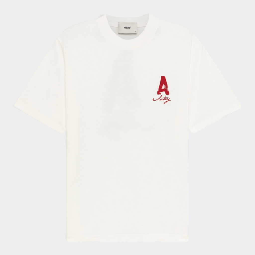 AUTRY - Autry Tee Shirt Heritage effetto used con stampa A - Panna/6 - Hubert Humangoods
