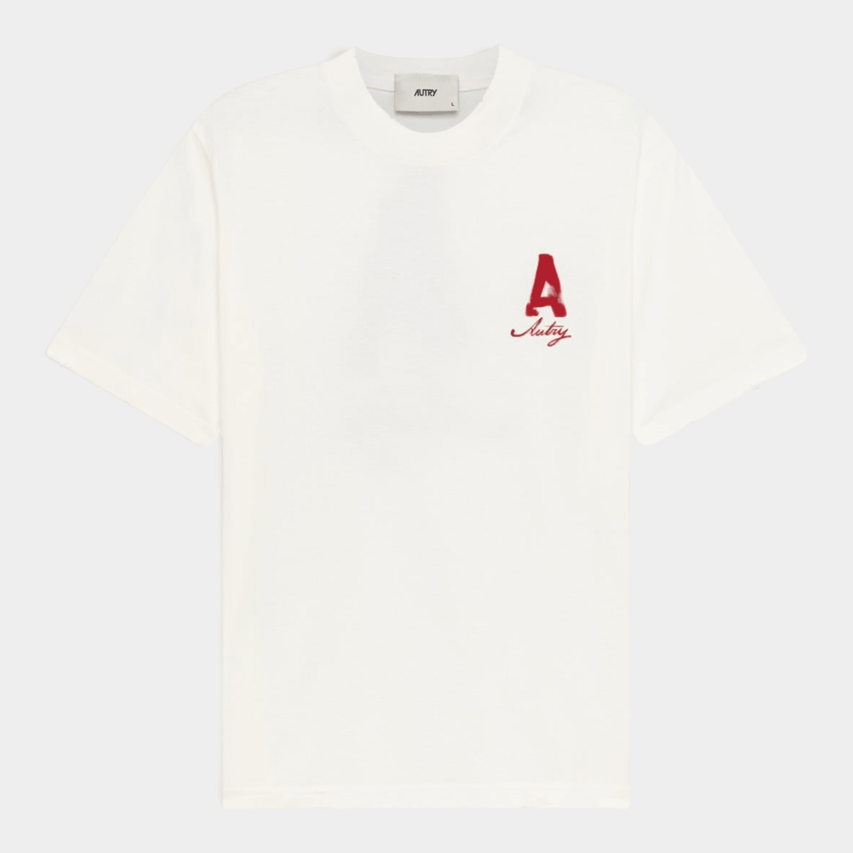 AUTRY - Autry Tee Shirt Heritage effetto used con stampa A - Panna/6 - Hubert Humangoods
