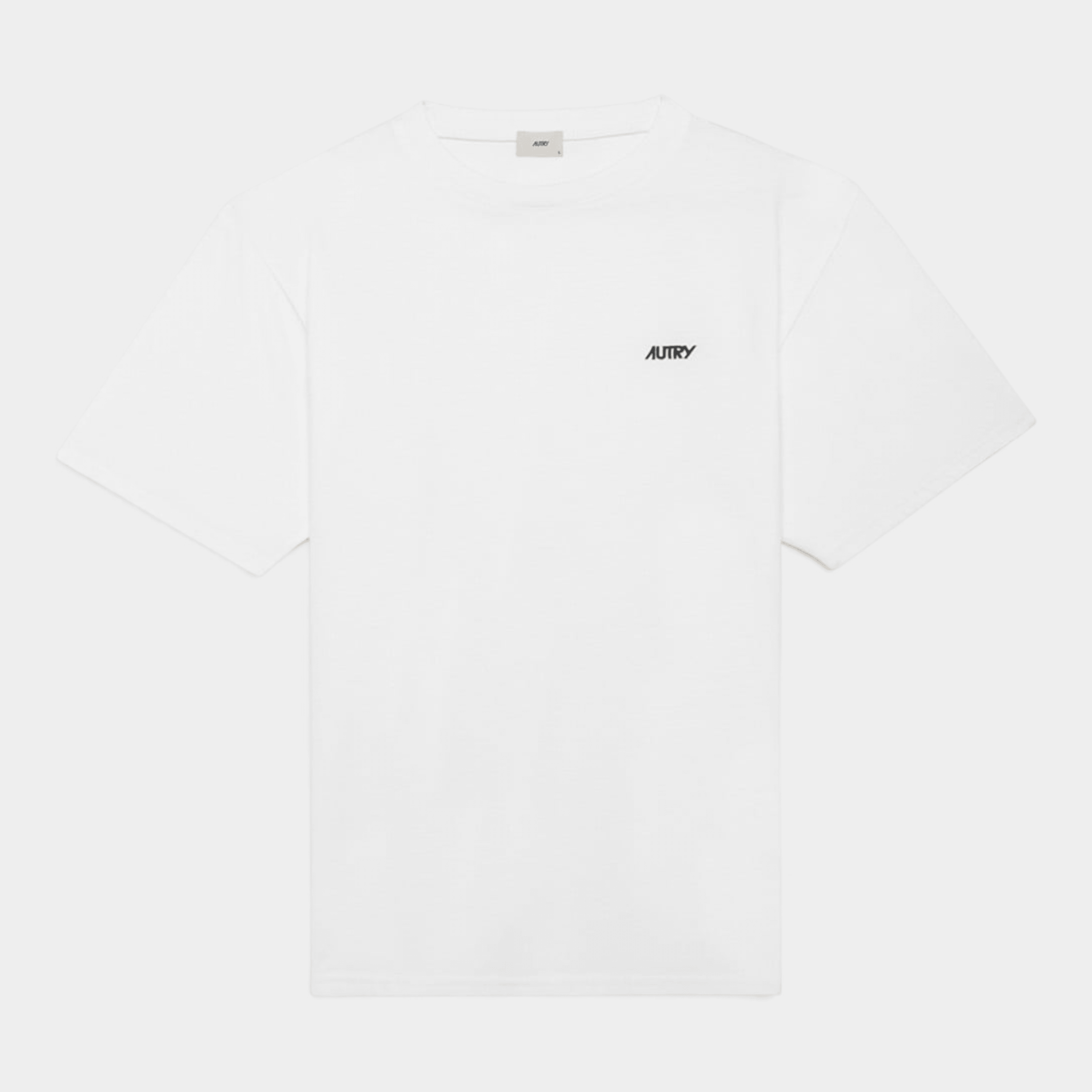 AUTRY - Autry Tee Shirt in cotone con logo ricamato - Bianco/1 - Hubert Humangoods