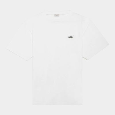 Autry Tee Shirt in cotone con logo ricamato - Bianco