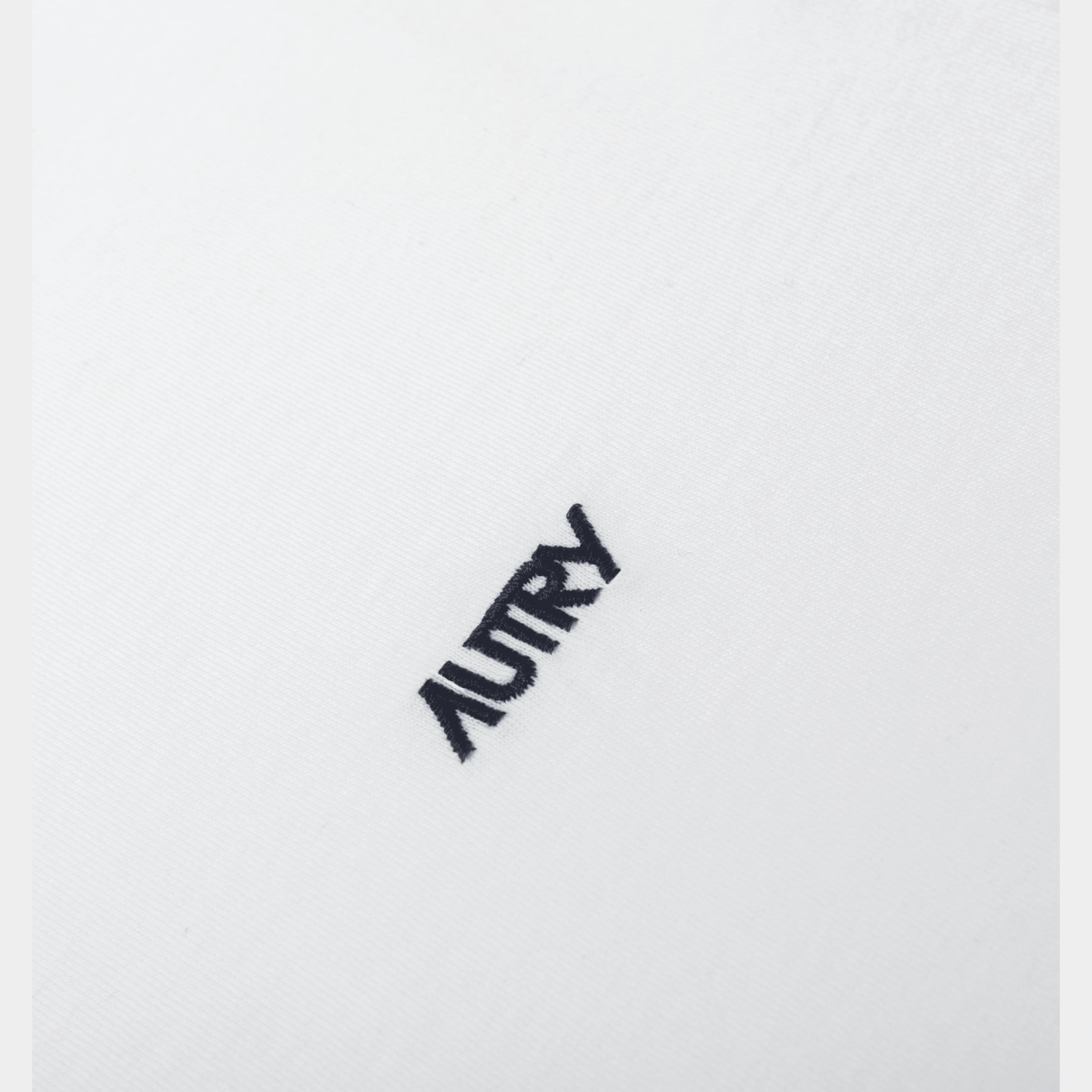 AUTRY - Autry Tee Shirt in cotone con logo ricamato - Bianco/5 - Hubert Humangoods