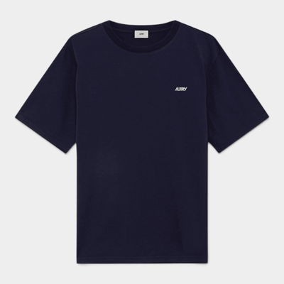 Autry Tee Shirt in cotone con logo ricamato - Blu