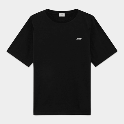 Autry Tee Shirt in cotone con logo ricamato - Nero