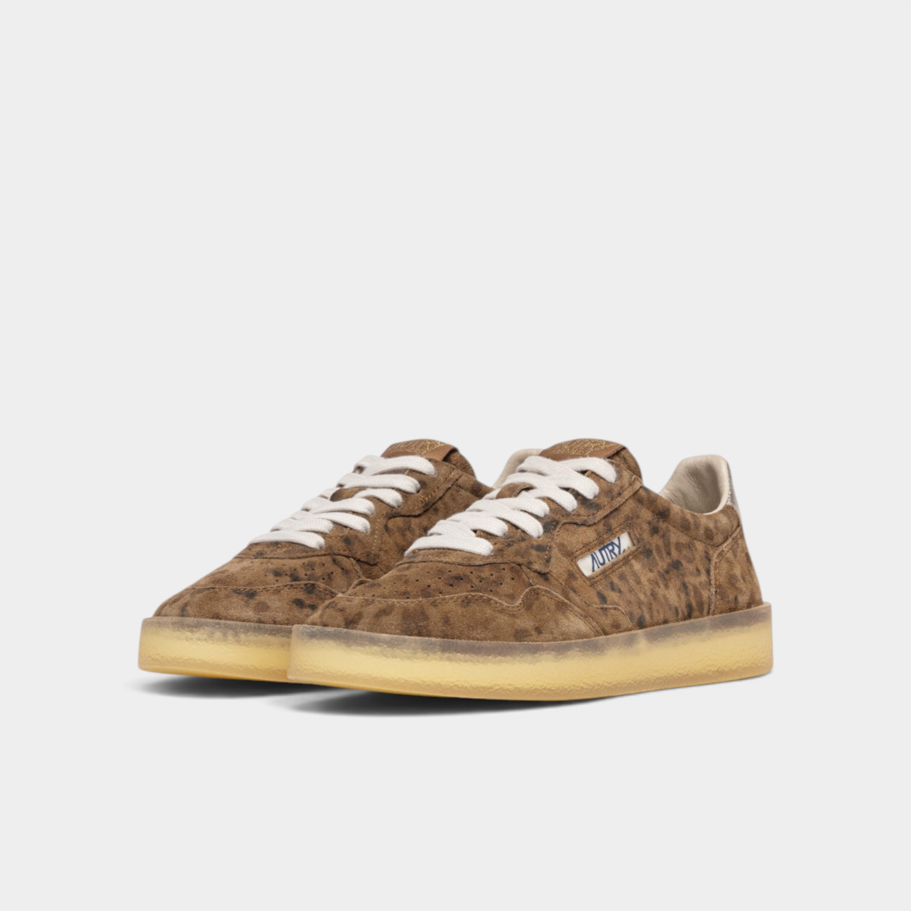 Autry Sneakers Medalist in suede leopardata e suola in crêpe - Maculato